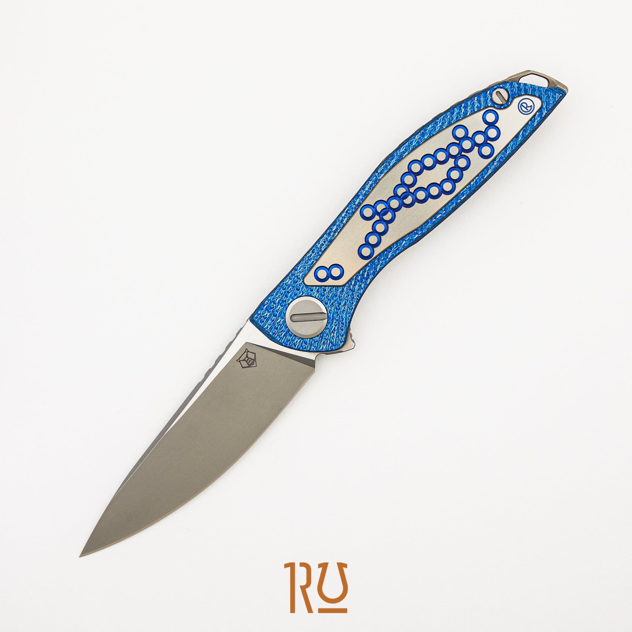 Chris Reeve Collaboration HatiOn CGG - MagnaCut Blade - Titanium/Blue Alutex Handle - MRBS