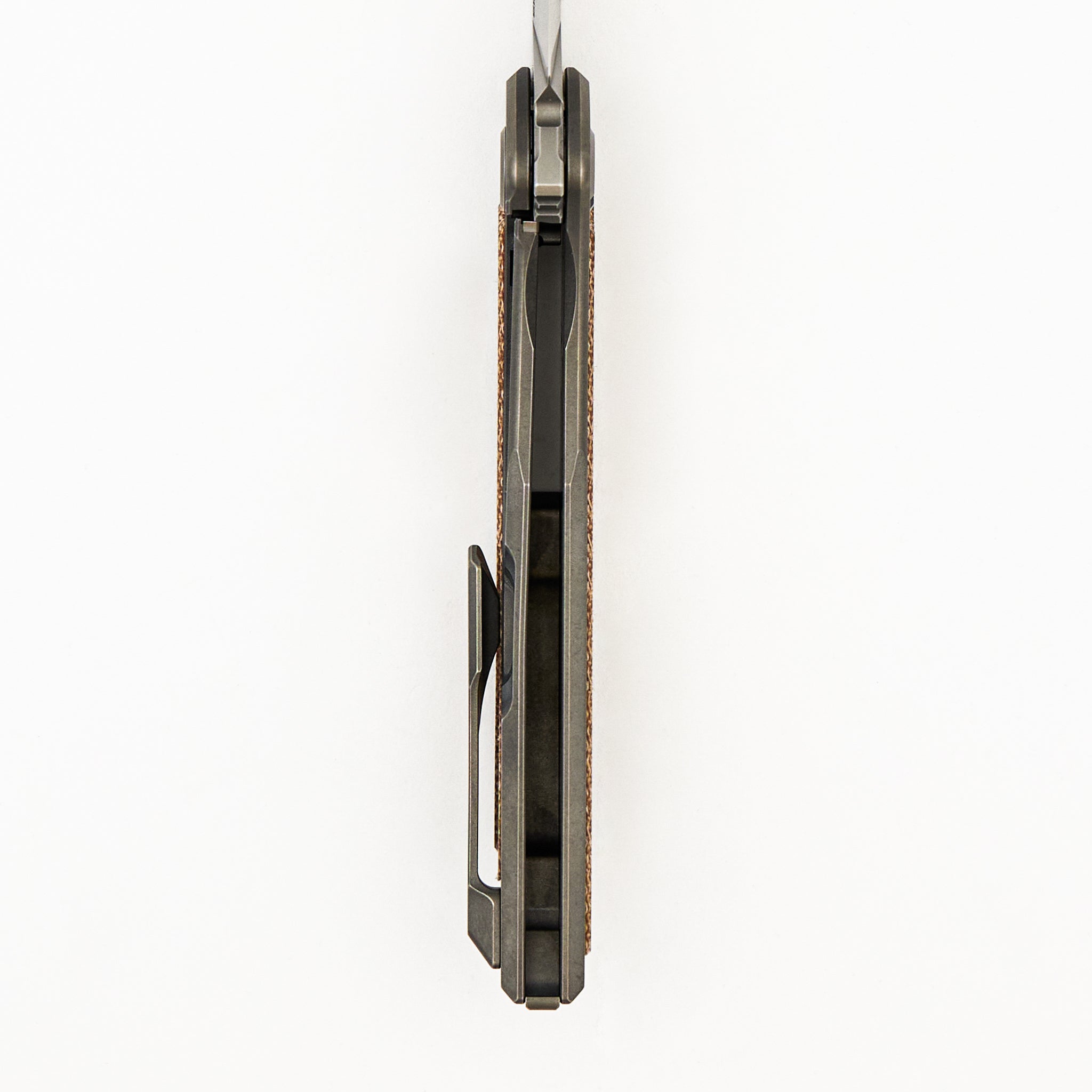 NeOn NL - Elmax Blade - Titanium/Natural Canvas Micarta Handle - MRBS