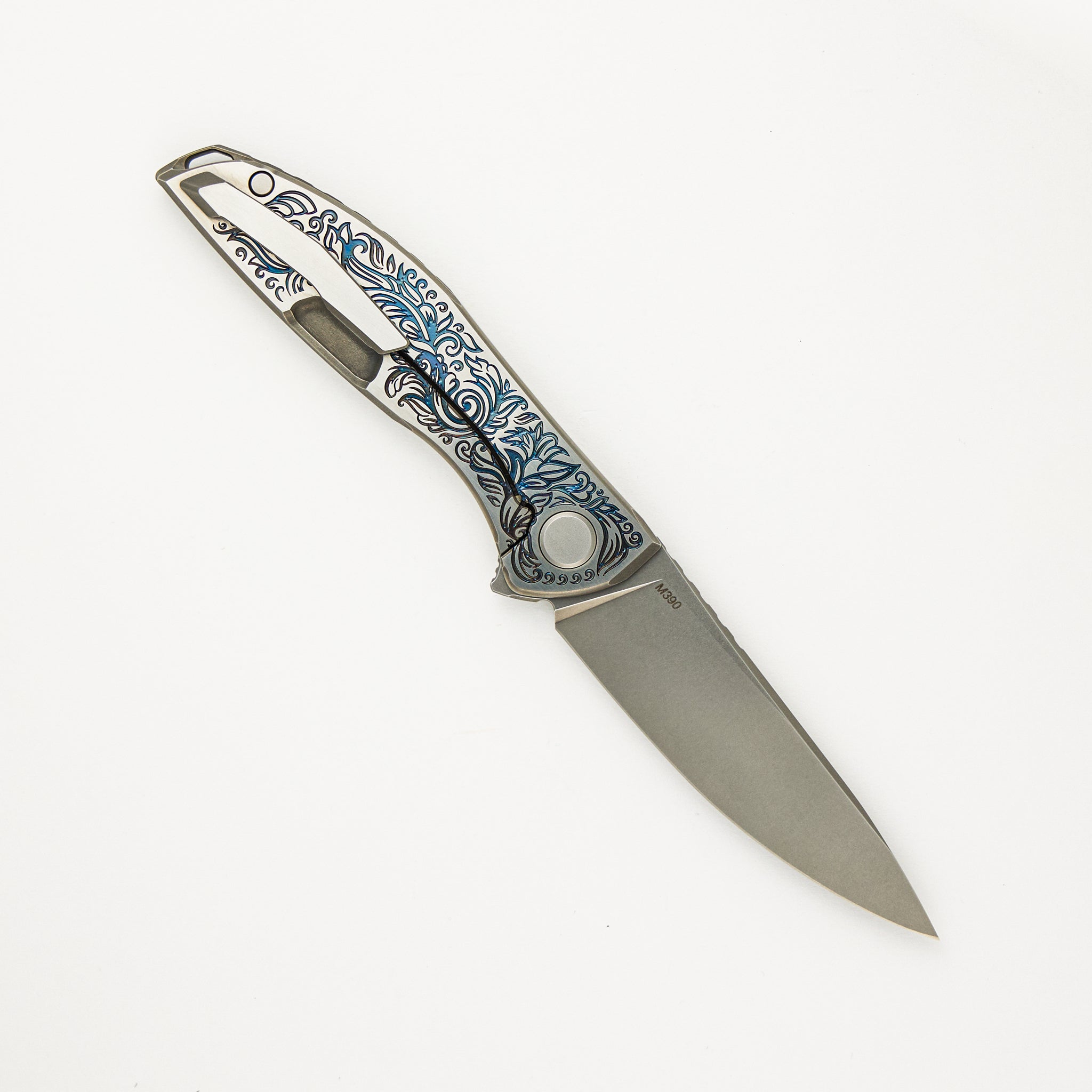 Shirogorov / Ti2 Design NeOn - M390 Blade - Titanium Handle - MRBS - Completed