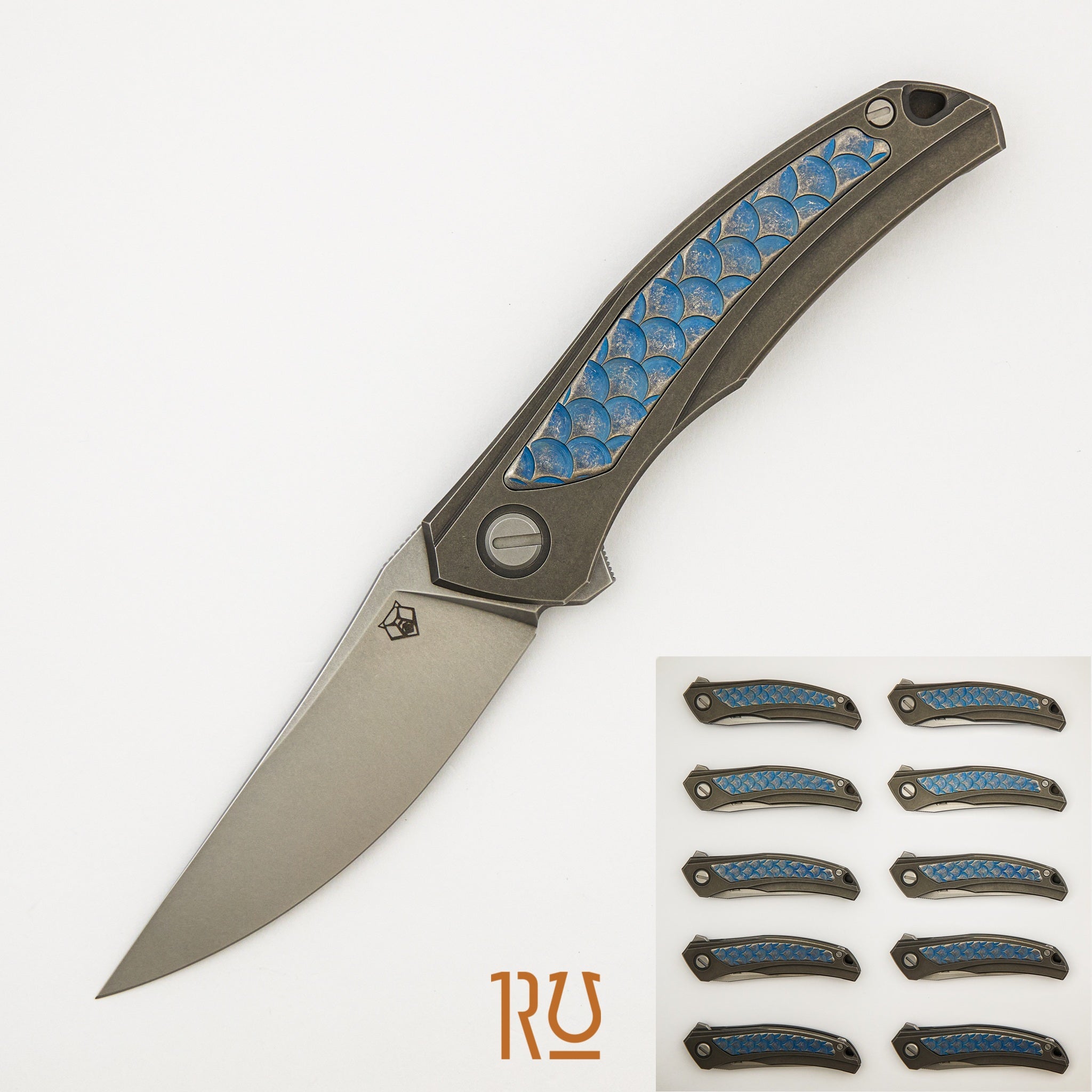 John Barker Finish Quantum "Dragon" - Distressed Blue – Cromax PM Blade – MRBS