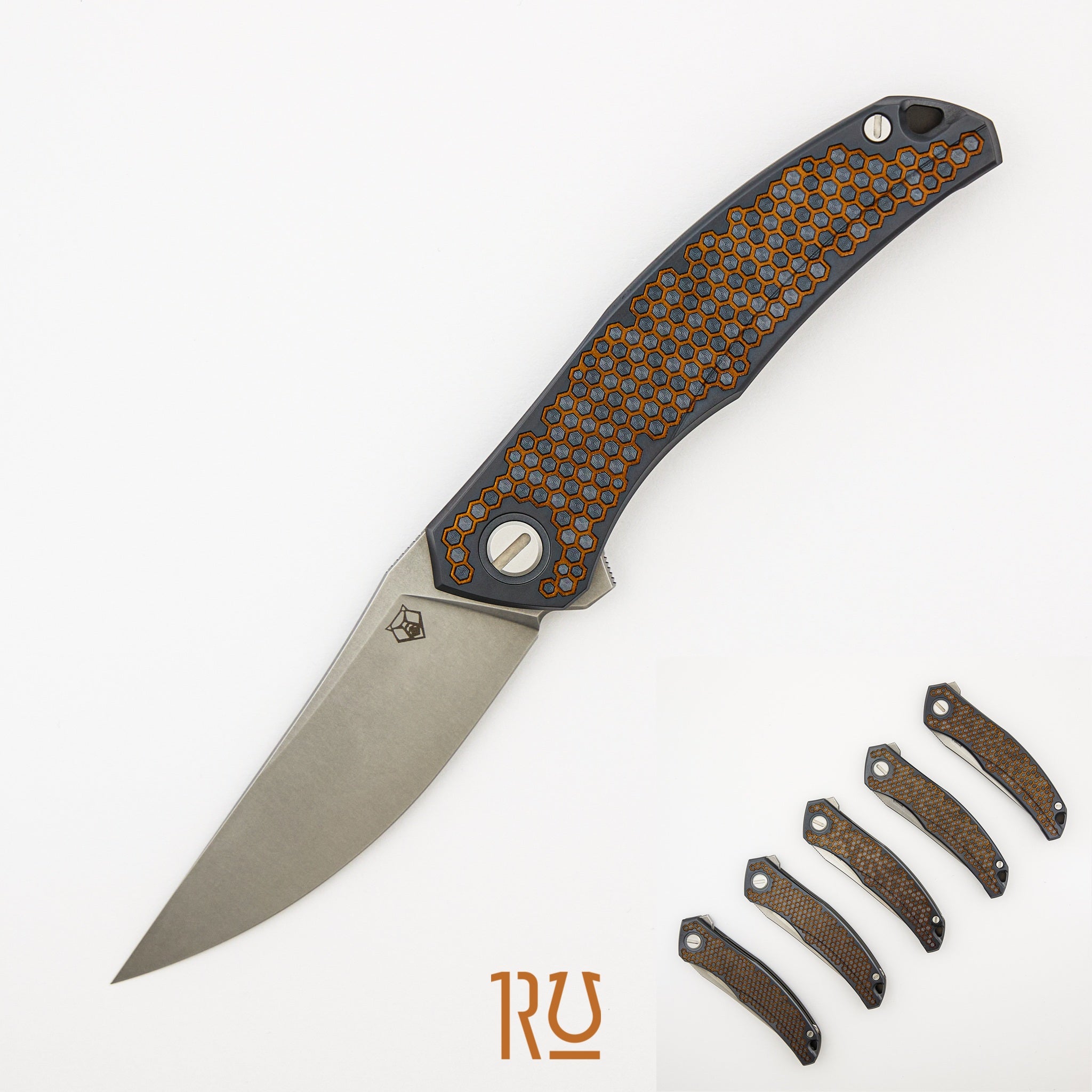Shirogorov Knives / Ti2 Design Quantum “Technagon” – Cromax PM Blade – MRBS
