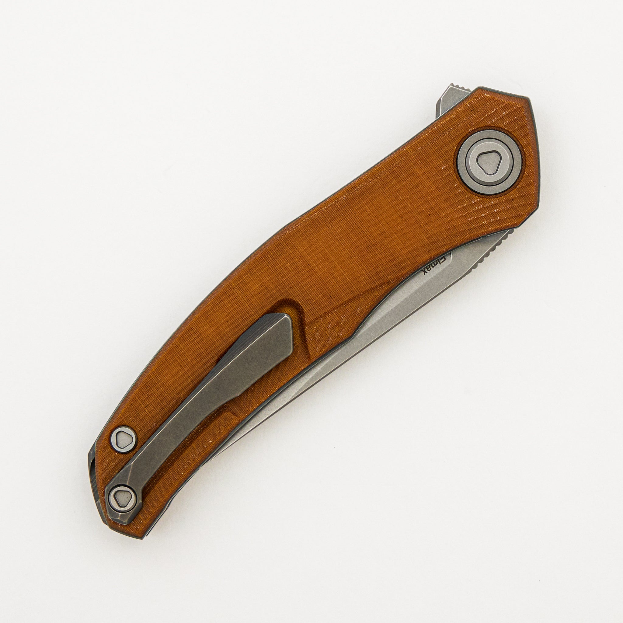 Ursus Q95 - Light Brown Micarta Handle - Elmax Blade - MRBS