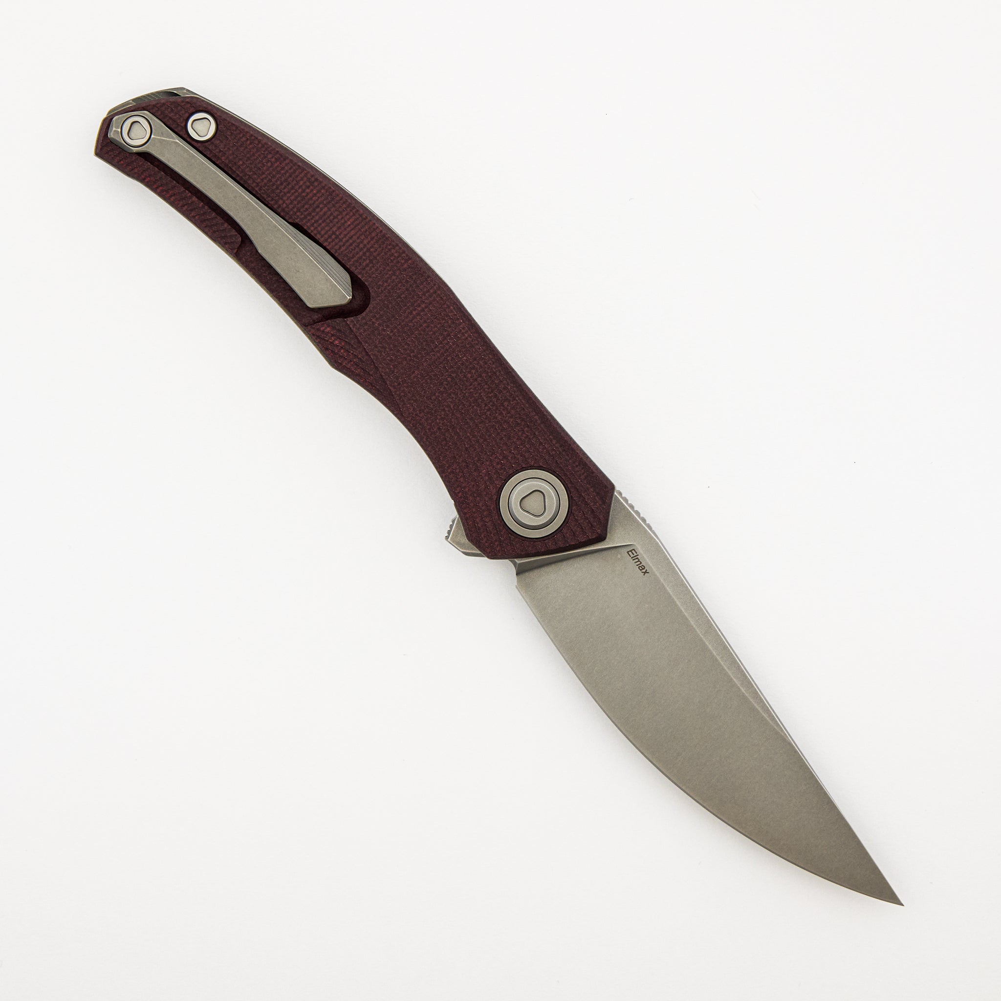 Ursus Q95 - Maroon Micarta Handle - Elmax Blade - MRBS