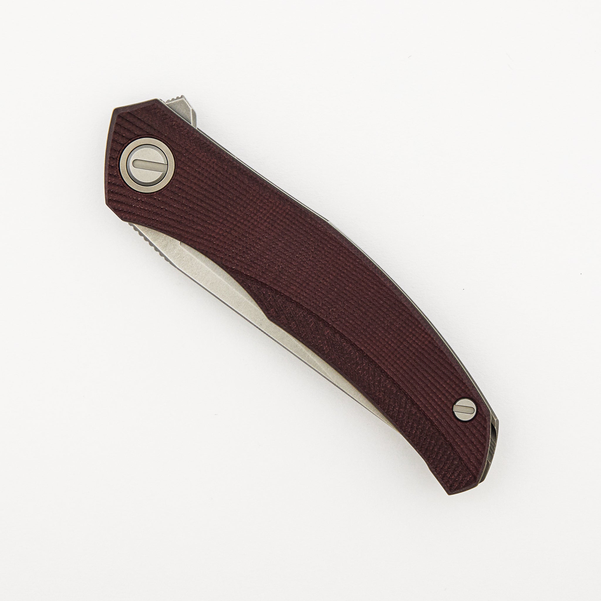 Ursus Q95 - Maroon Micarta Handle - Elmax Blade - MRBS
