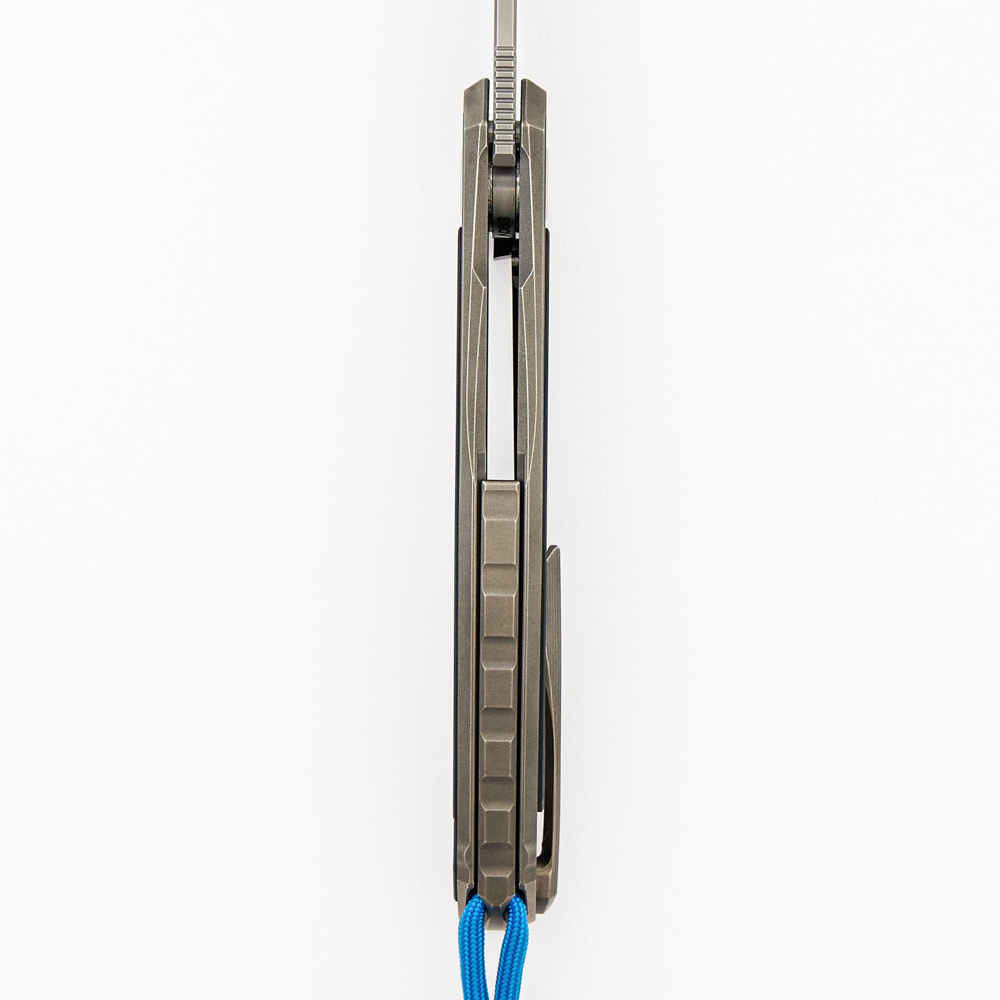 Quantum BLKM - Titanium/Ocean Blue CarboTi Handle - S90V Blade - SRRBS