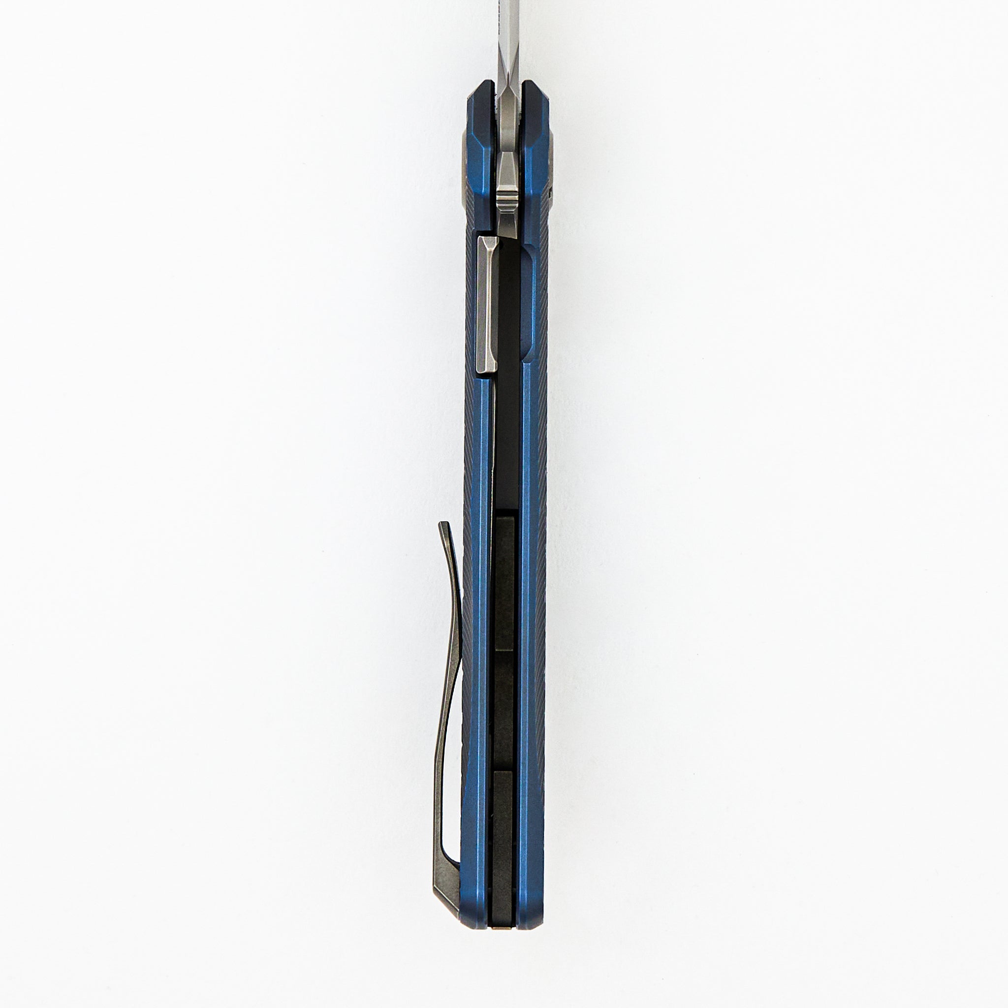 Stellar Bear Pattern – Blue Titanium Handle – M390 Blade – MRBS