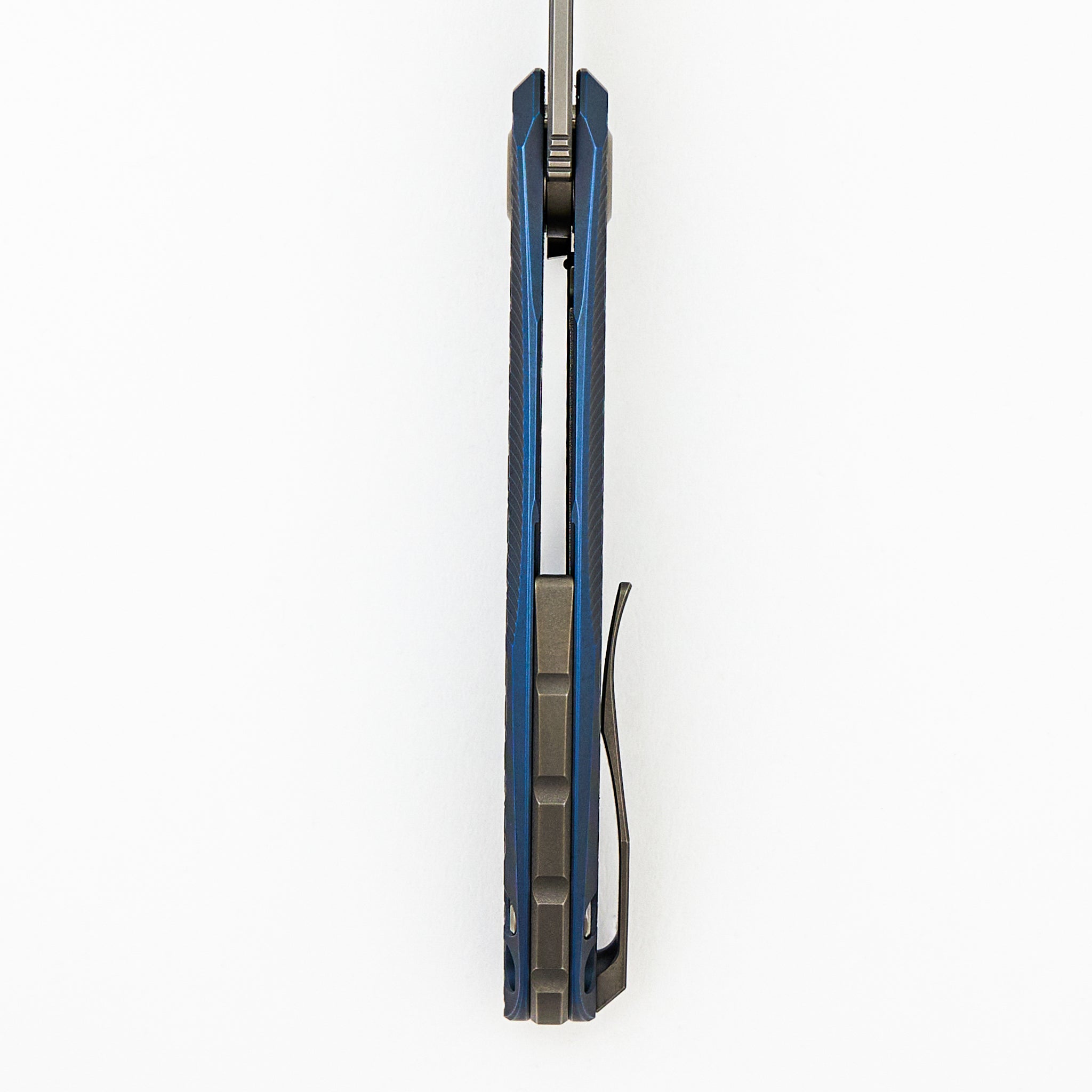 Stellar Bear Pattern – Blue Titanium Handle – M390 Blade – MRBS