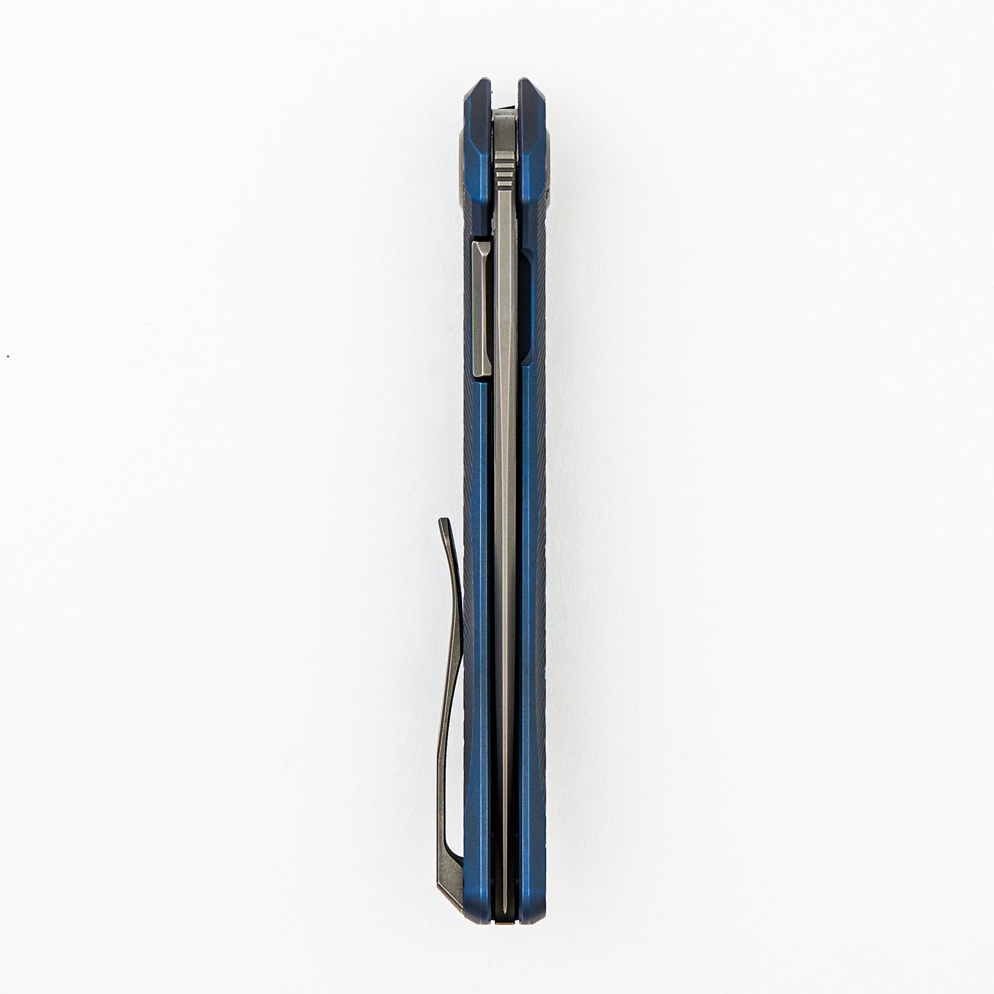 Stellar Bear Pattern – Blue Titanium Handle – M390 Blade – MRBS