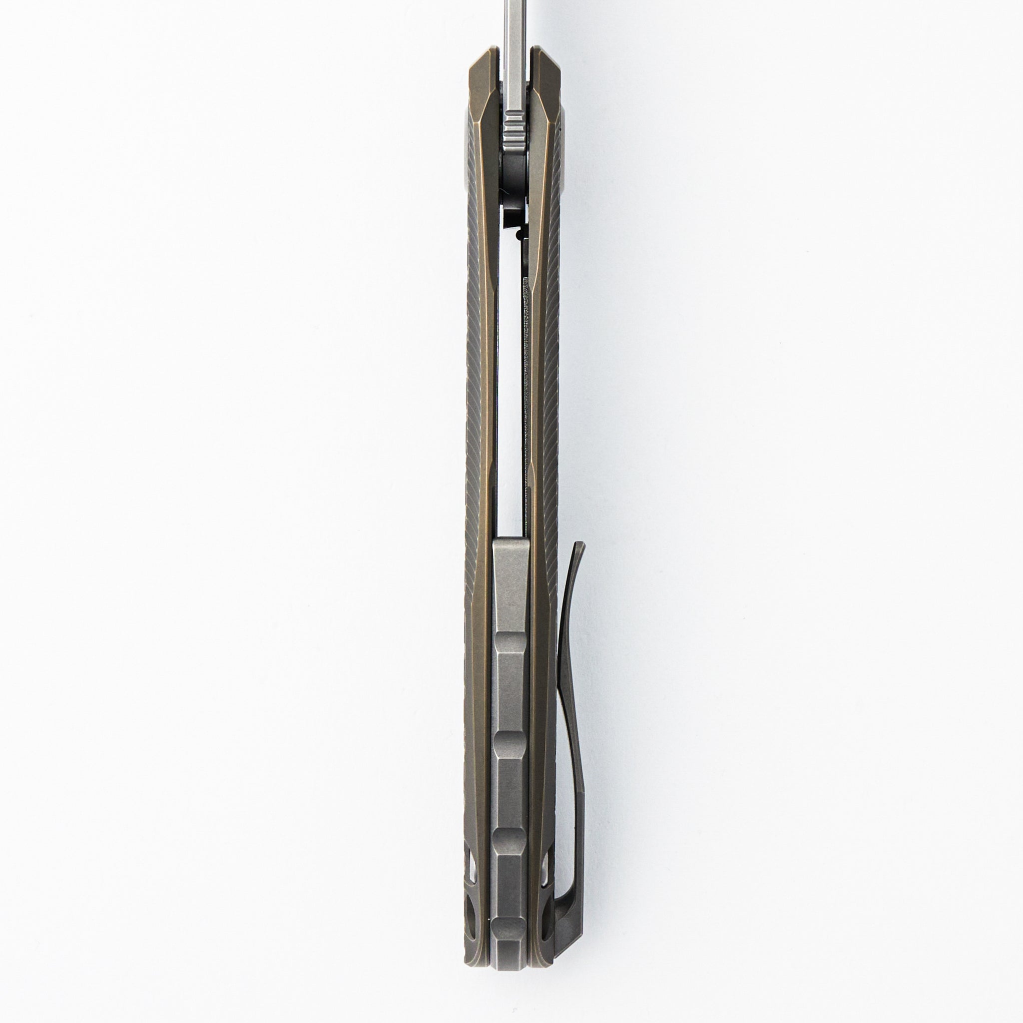 Stellar Bear Pattern – Bronze Titanium Handle – M390 Blade – MRBS