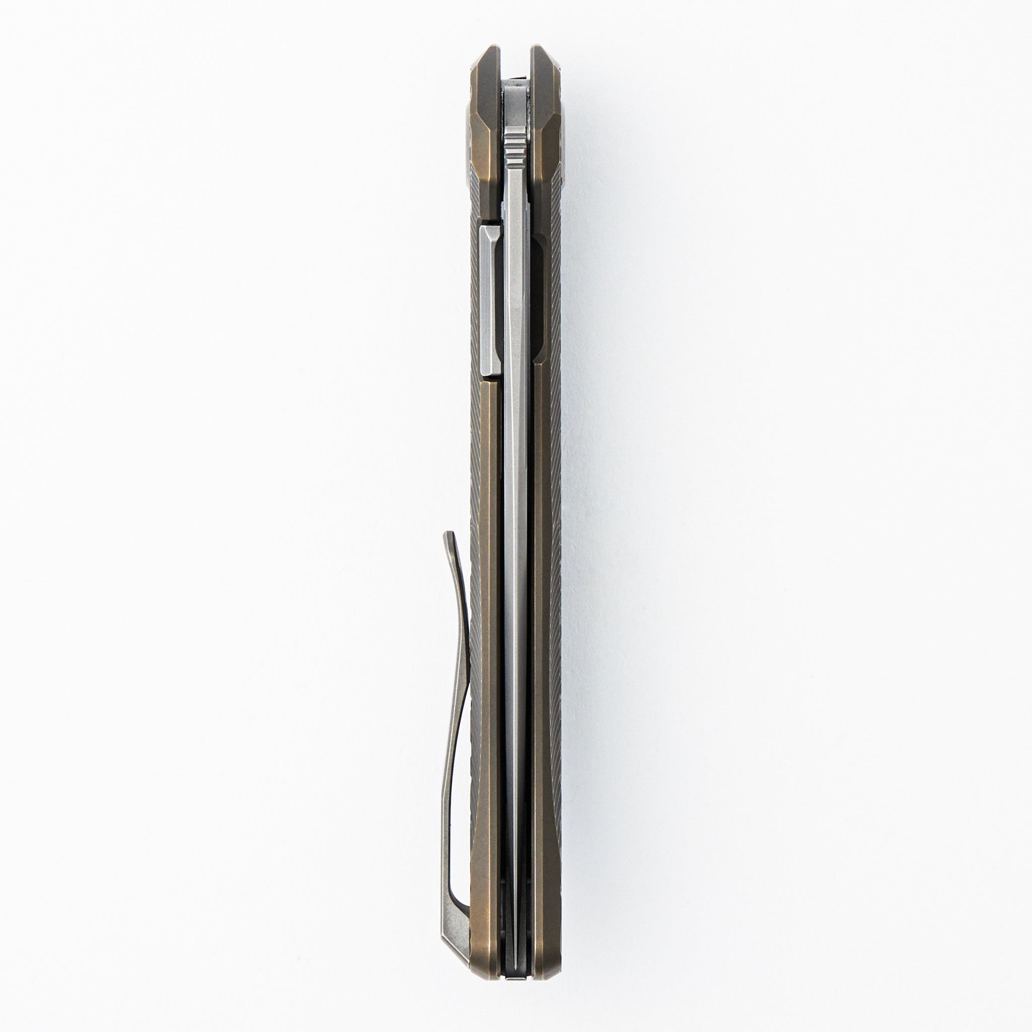 Stellar Bear Pattern – Bronze Titanium Handle – M390 Blade – MRBS