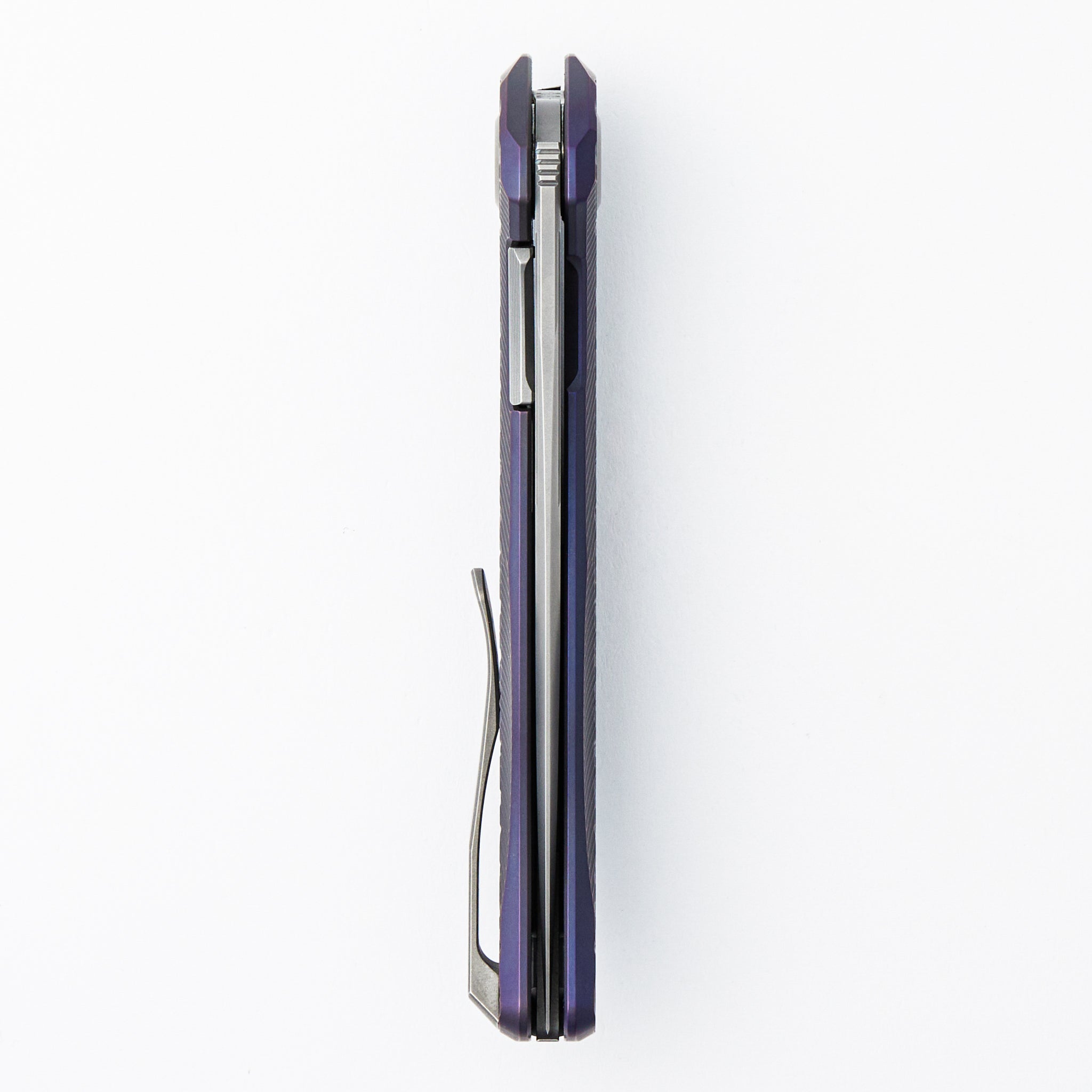 Stellar Bear Pattern – Purple Titanium Handle – M390 Blade – MRBS