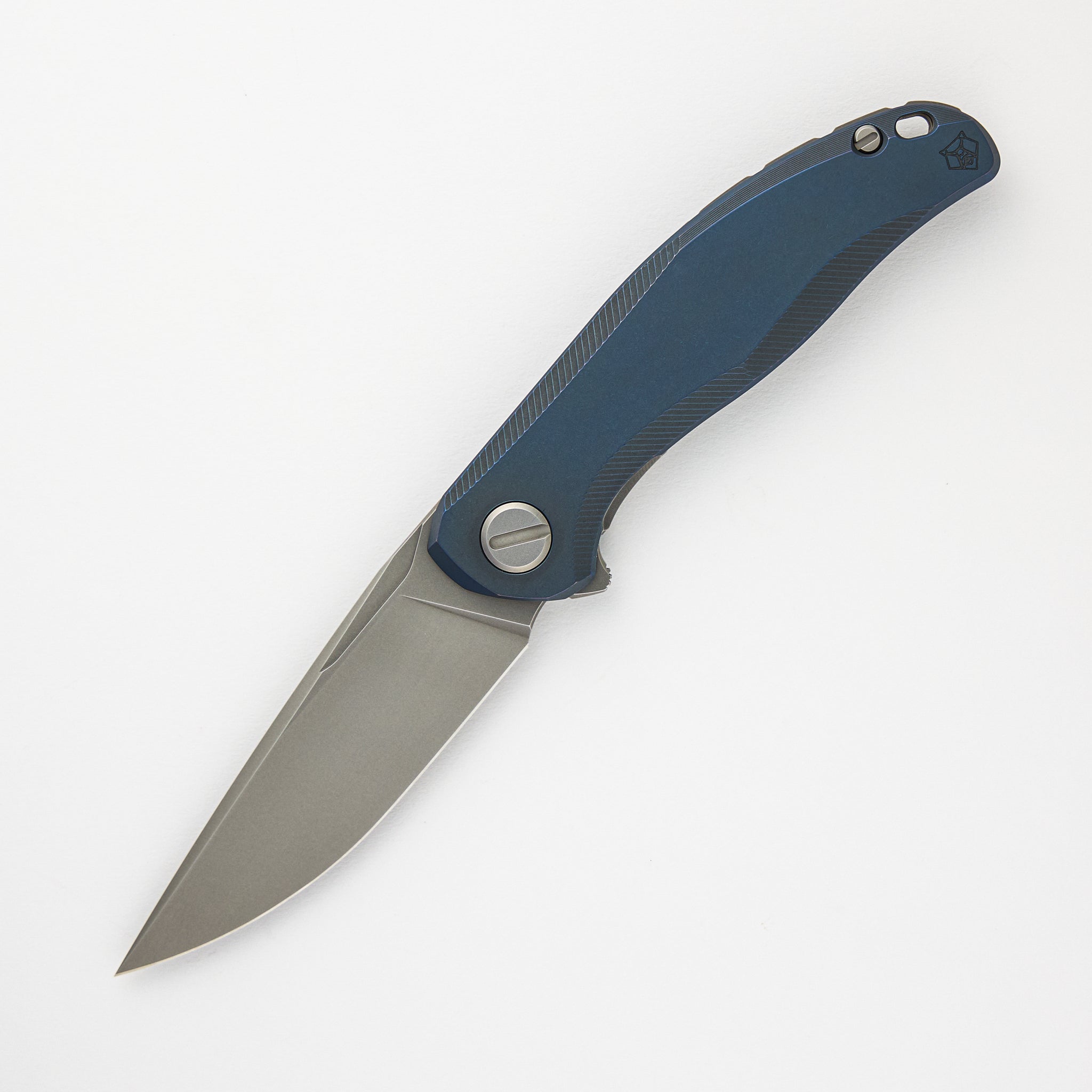 Shirogorov Stellar – Blue Titanium Handle – M390 Blade – MRBS