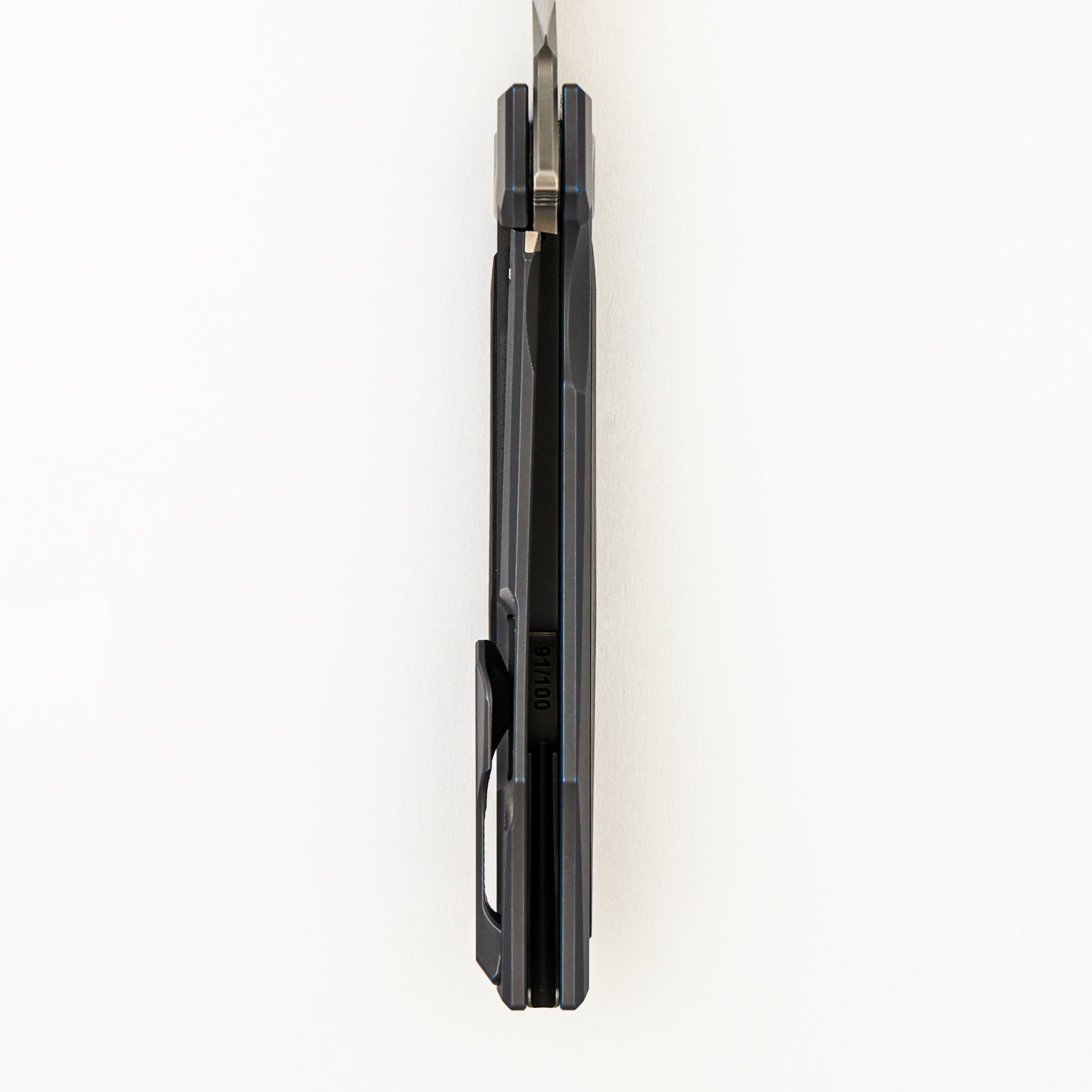 Stormy KMP (RKMP) - S90V Blade - Titanium/Wind & Rain CarboTi Handle - SRRBS (Charles Marlowe Design)
