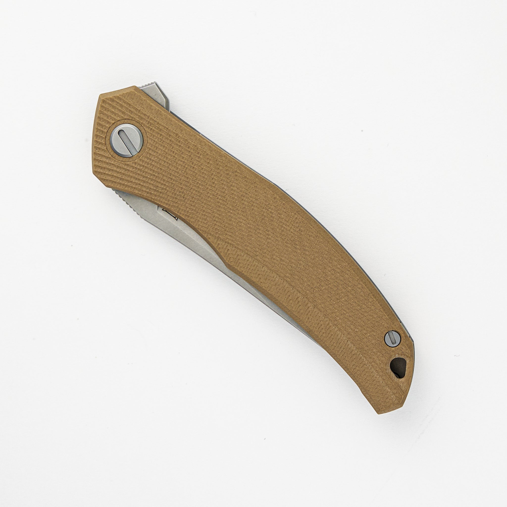 SHIROGOROV URSUS QUANTIUM – CROMAX PM BLADE – BEIGE G10 HANDLE – MRBS