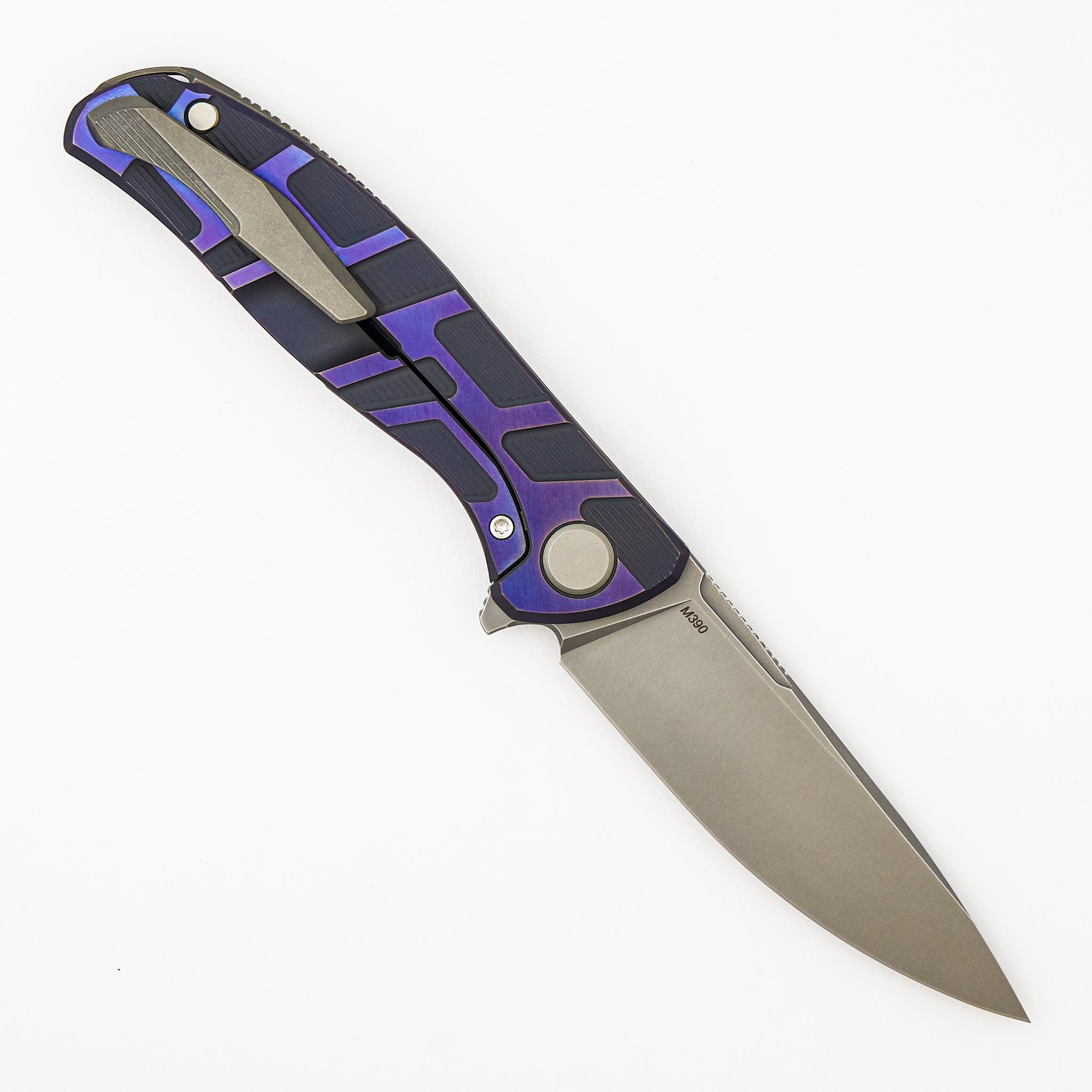 F95 T Pattern Gen. 4 - Purple Titanium Handle - M390 Blade - MRBS
