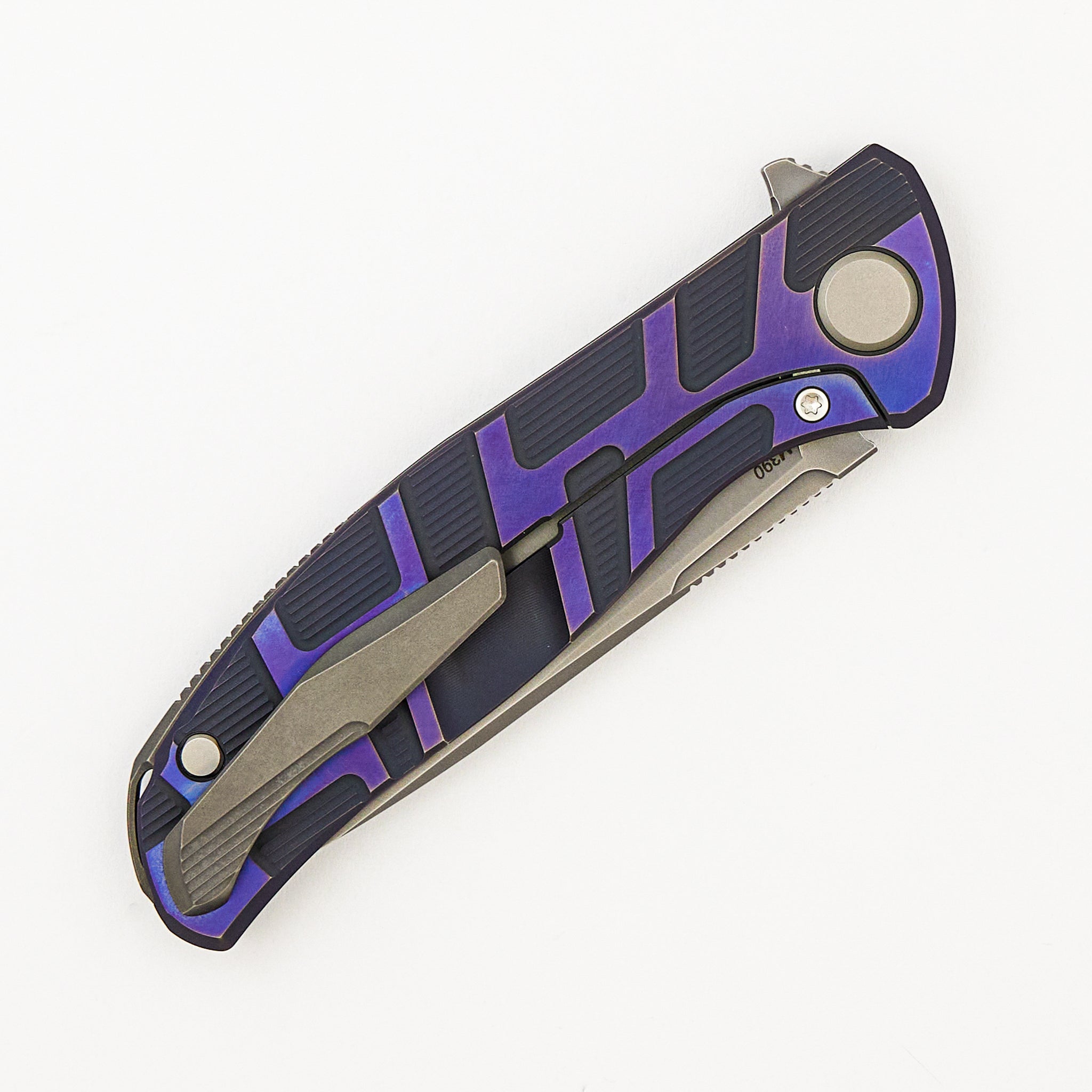 F95 T Pattern Gen. 4 - Purple Titanium Handle - M390 Blade - MRBS