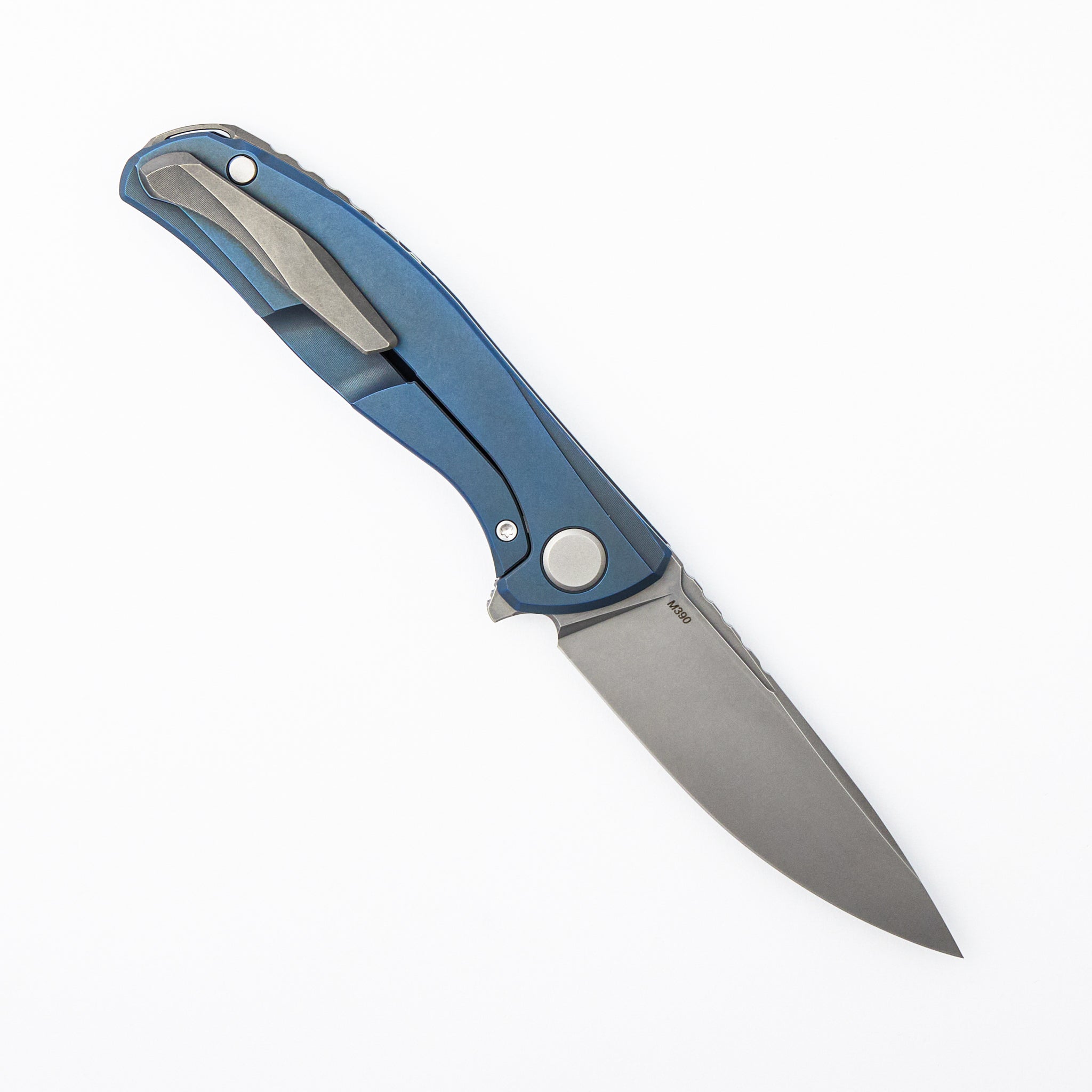 F95 Zero - M390 Blade - Blue Titanium Handle - MRBS