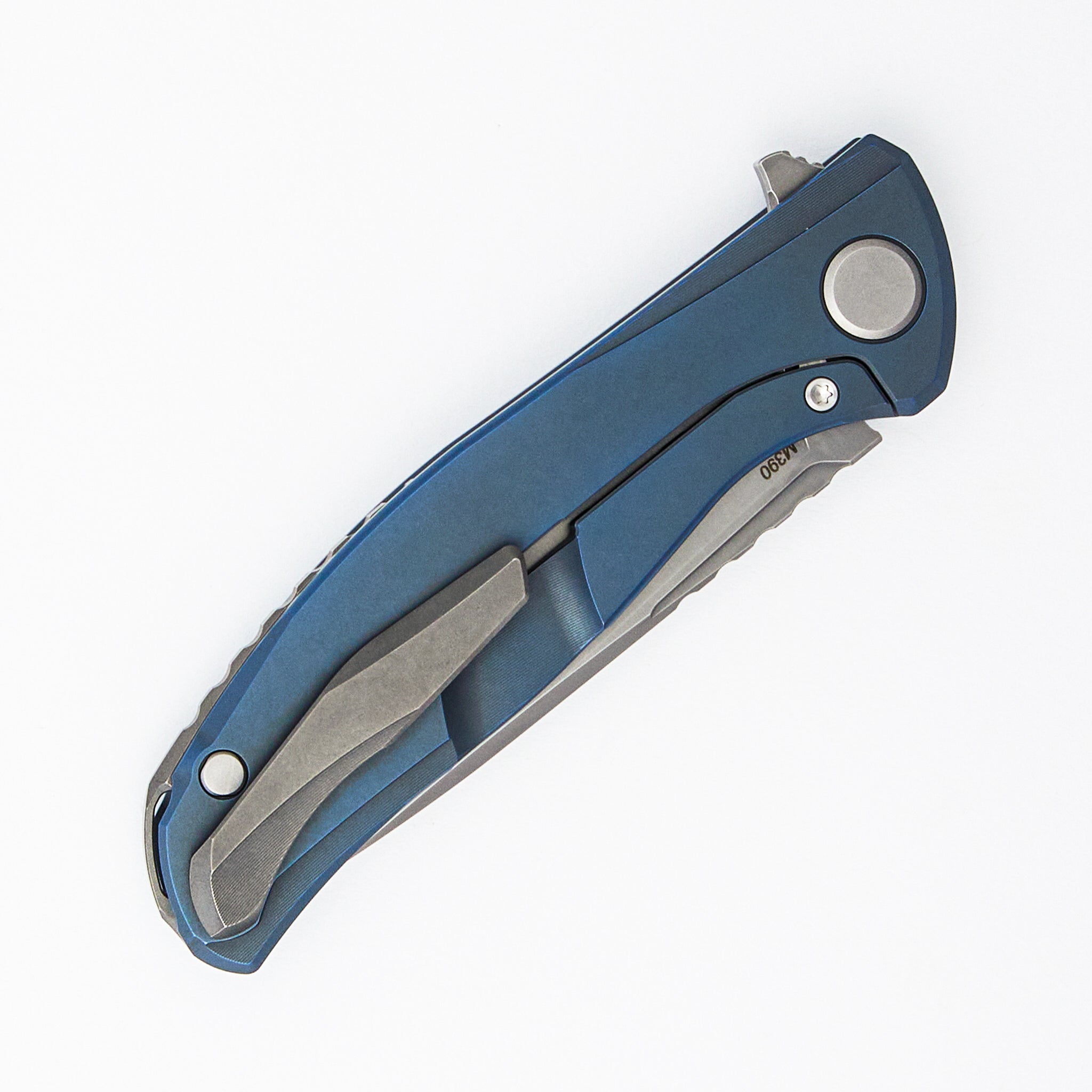 F95 Zero - M390 Blade - Blue Titanium Handle - MRBS