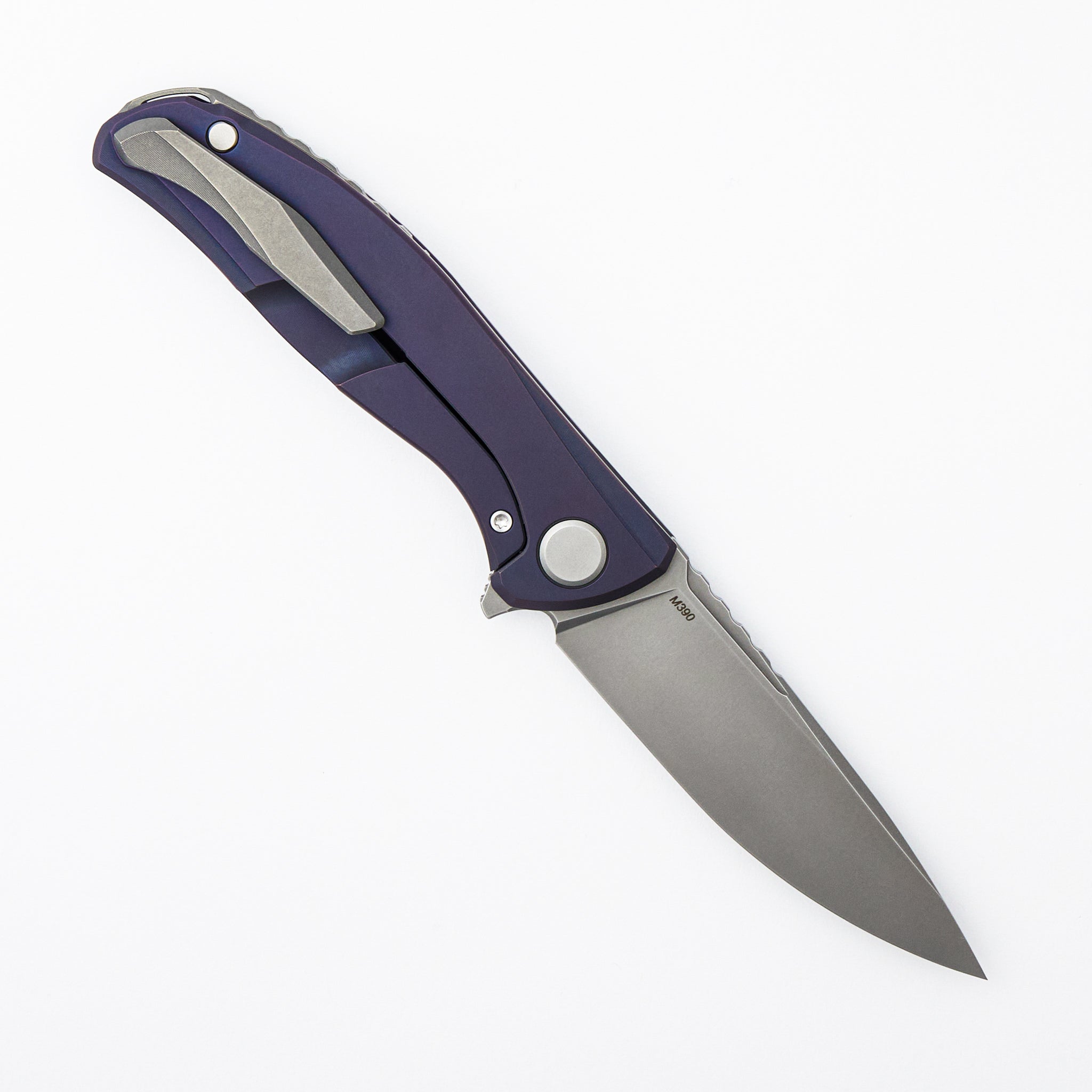 F95 Zero - M390 Blade - Purple Titanium Handle - MRBS