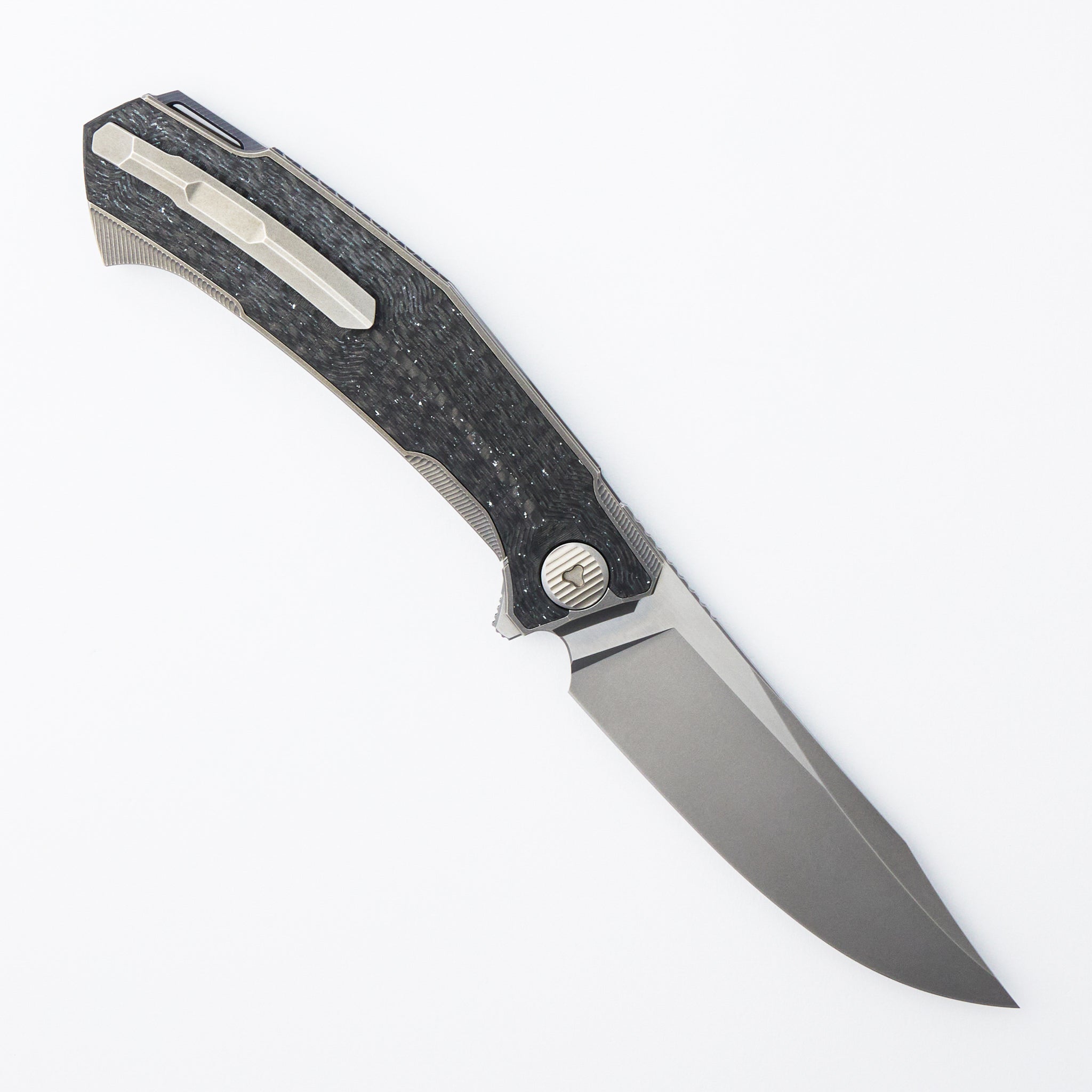 Pike - MagnaCut Blade - Titanium/White Carbon Fiber - MRBS (Dmitry Sinkevich Design)