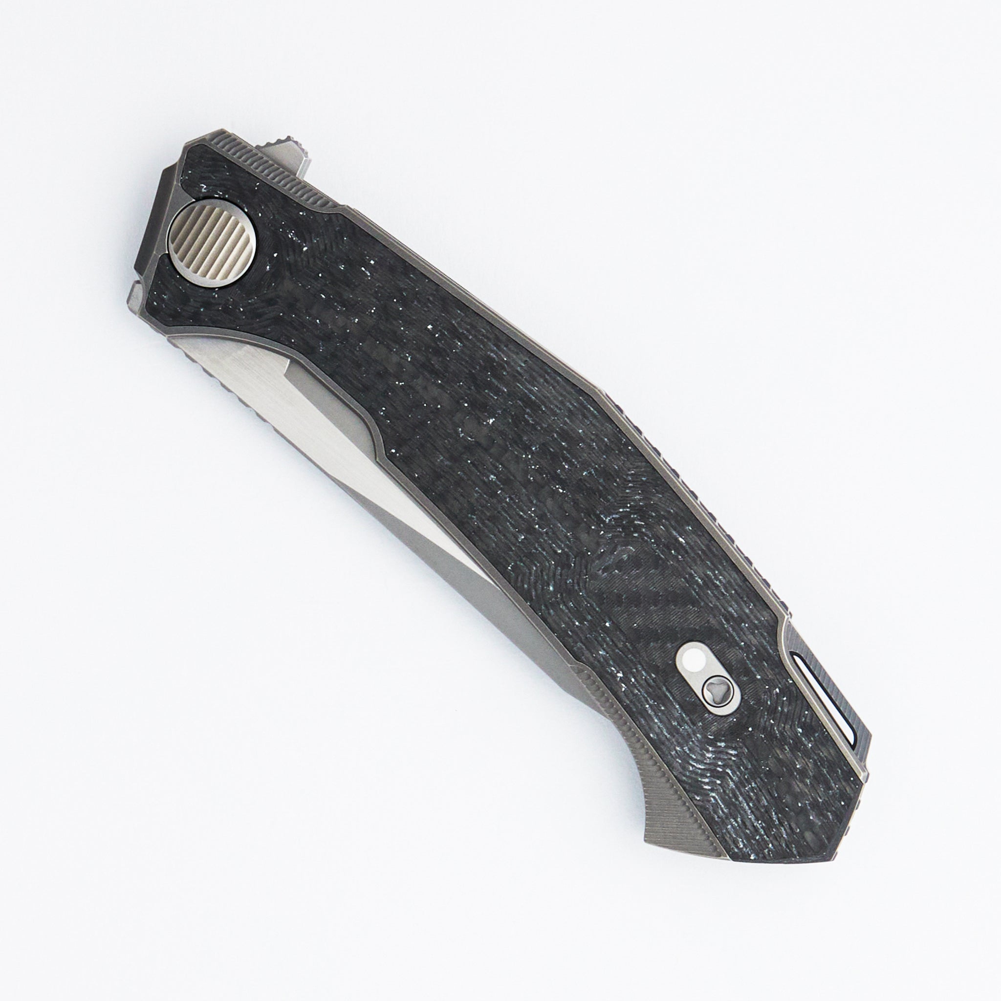 Pike - MagnaCut Blade - Titanium/White Carbon Fiber - MRBS (Dmitry Sinkevich Design)