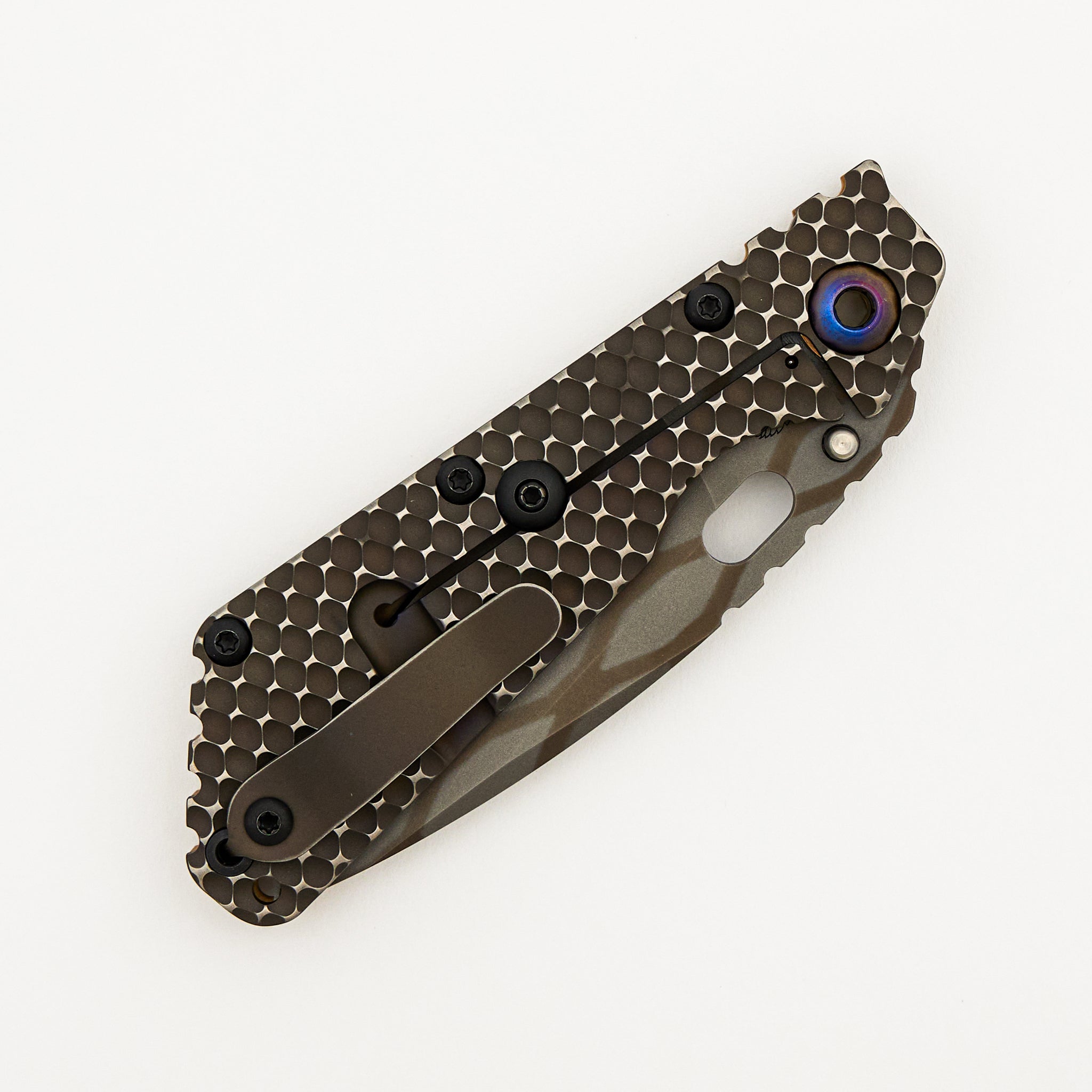 SMF DGG - Tan G10/Titanium Handle - Drop Point MagnaCut Blade
