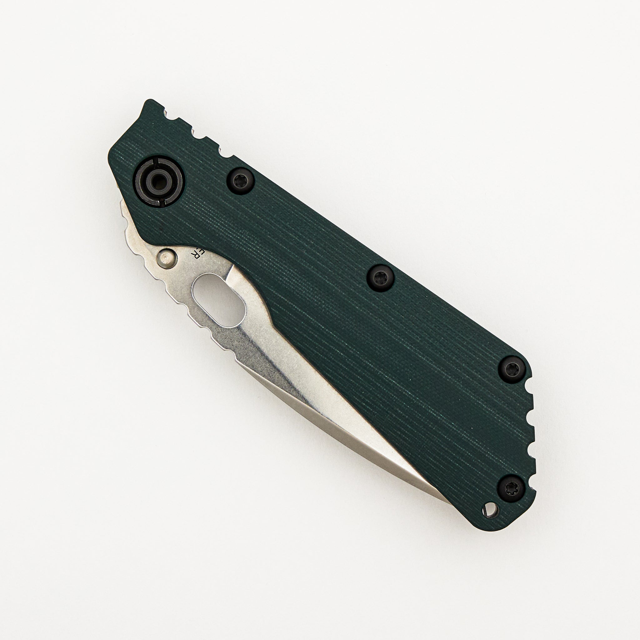 SMF - Green G10/Titanium Handle - Drop Point 20CV Blade