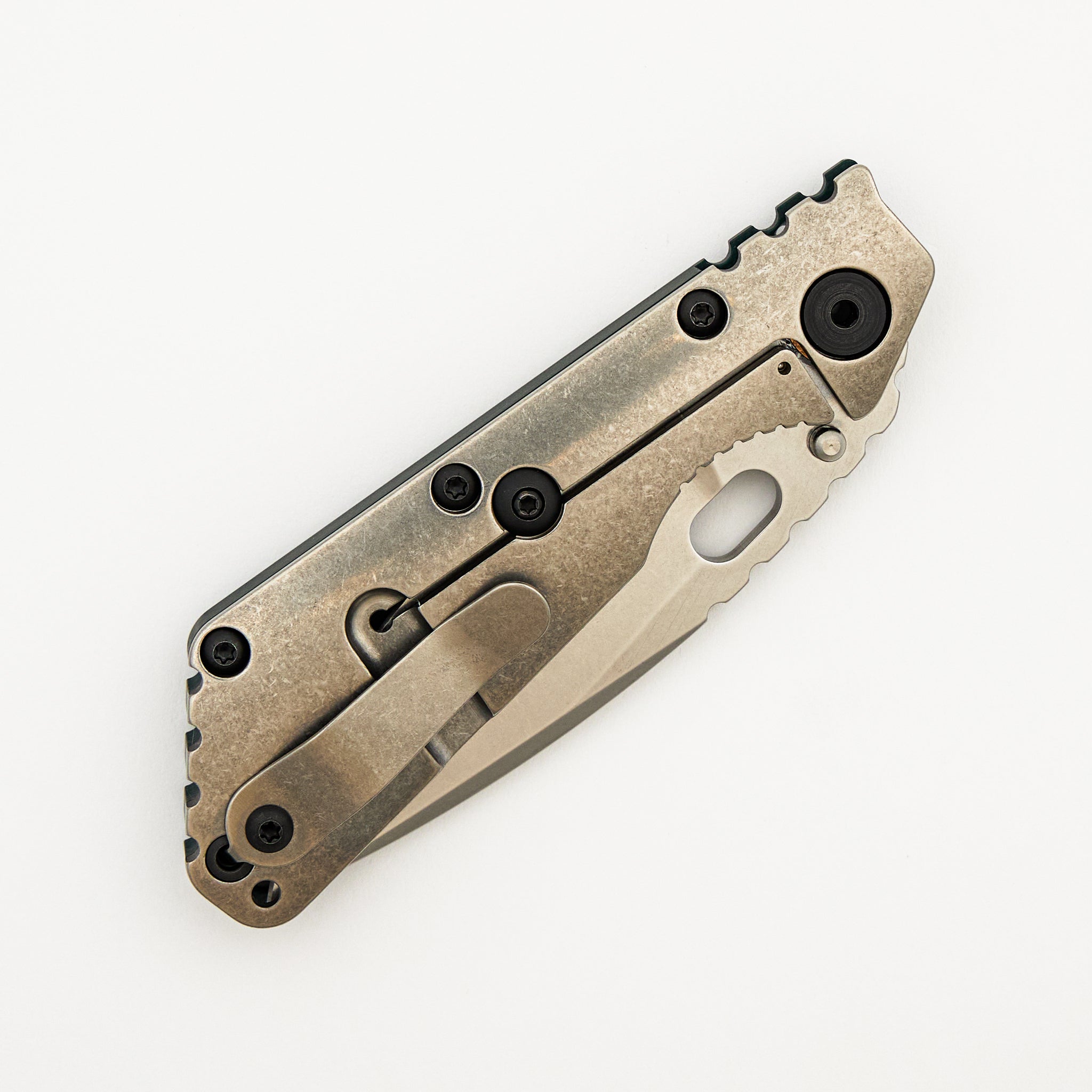 SMF - Green G10/Titanium Handle - Drop Point 20CV Blade
