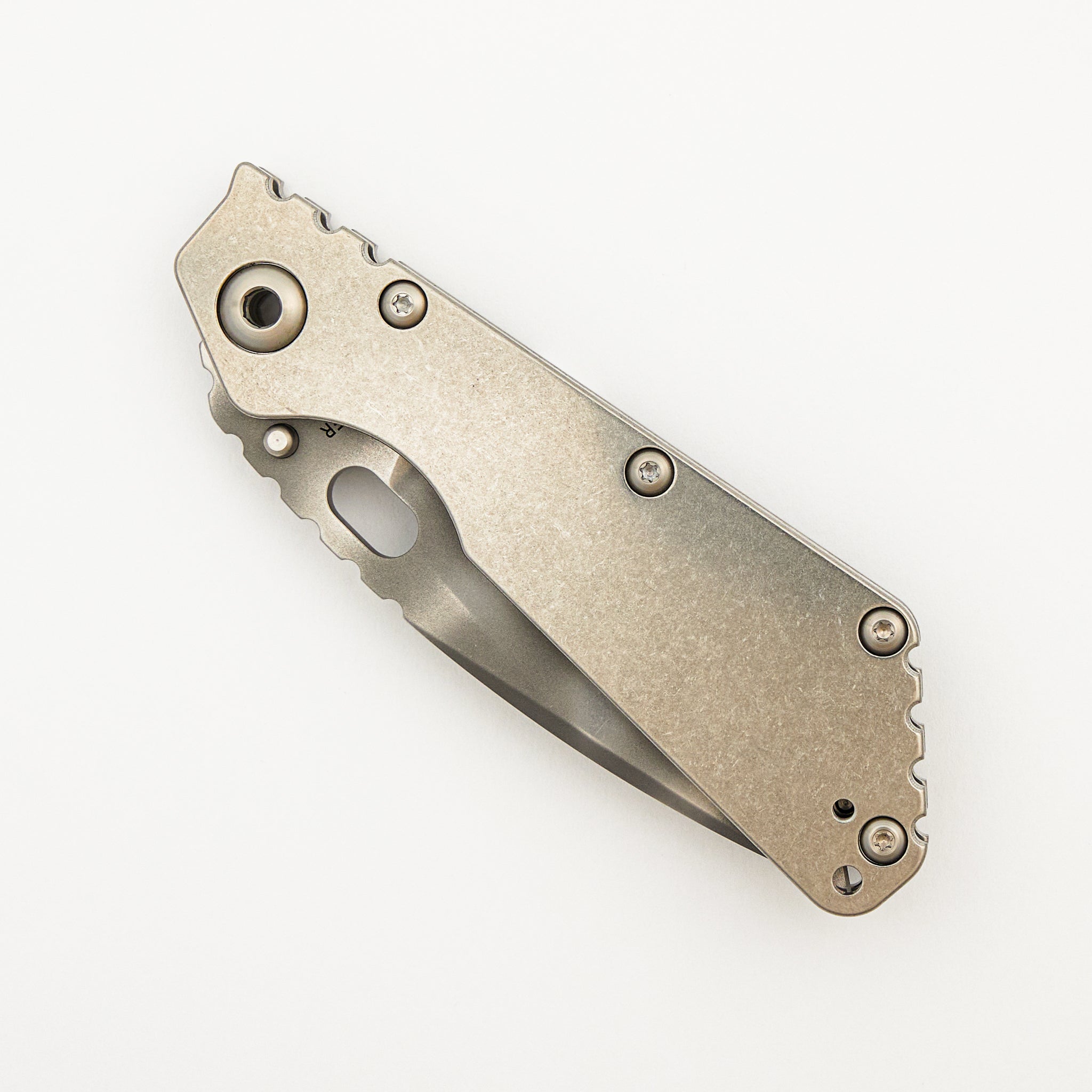 SMF - Titanium Handle - Drop Point MagnaCut Blade