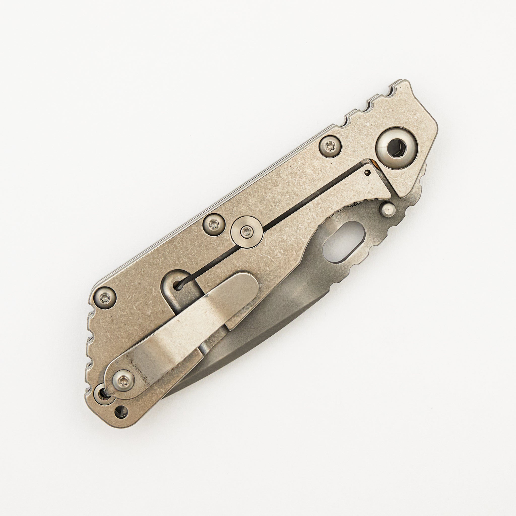 SMF - Titanium Handle - Drop Point MagnaCut Blade