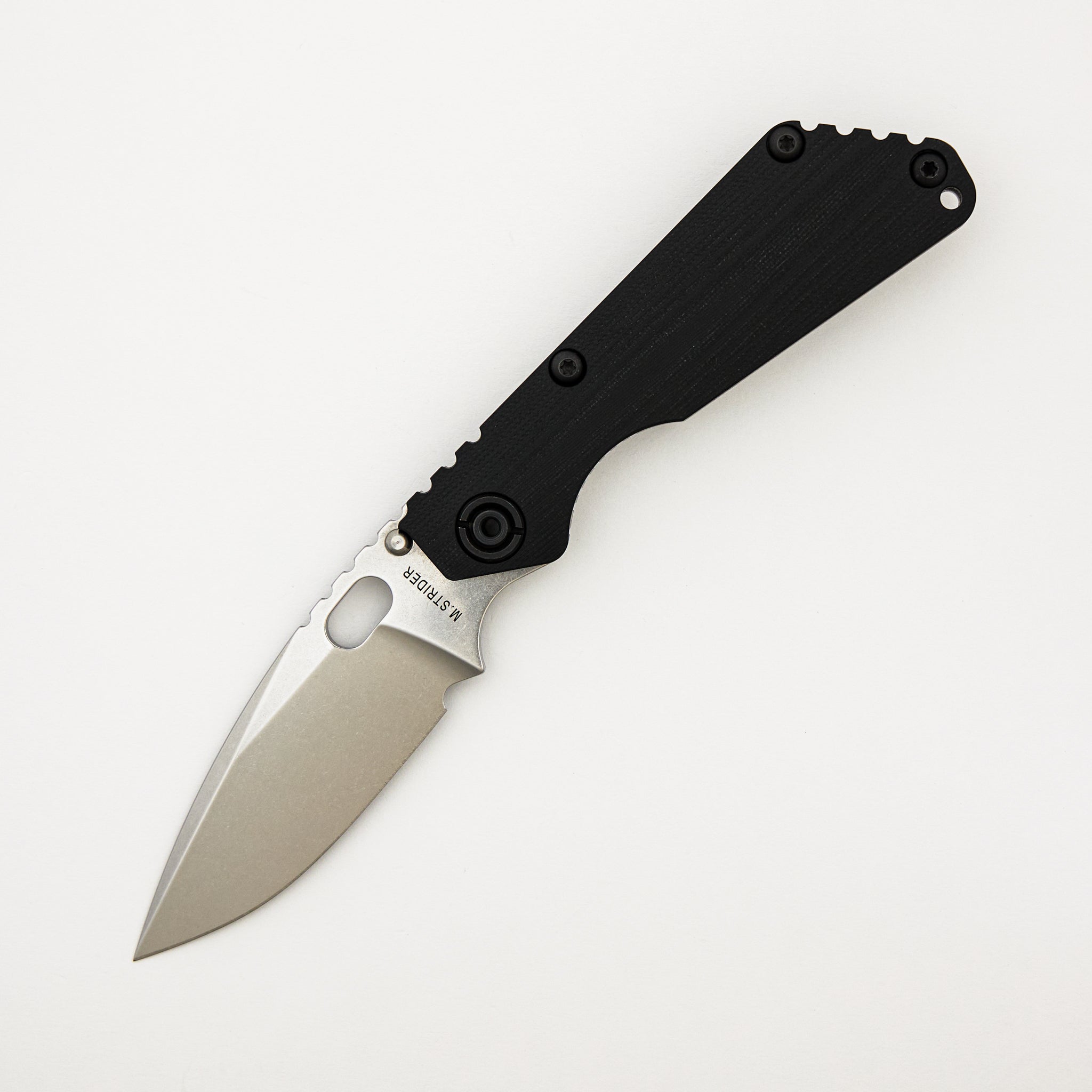SNG CC - Titanium/Black G10 Handle - Drop Point MagnaCut Blade