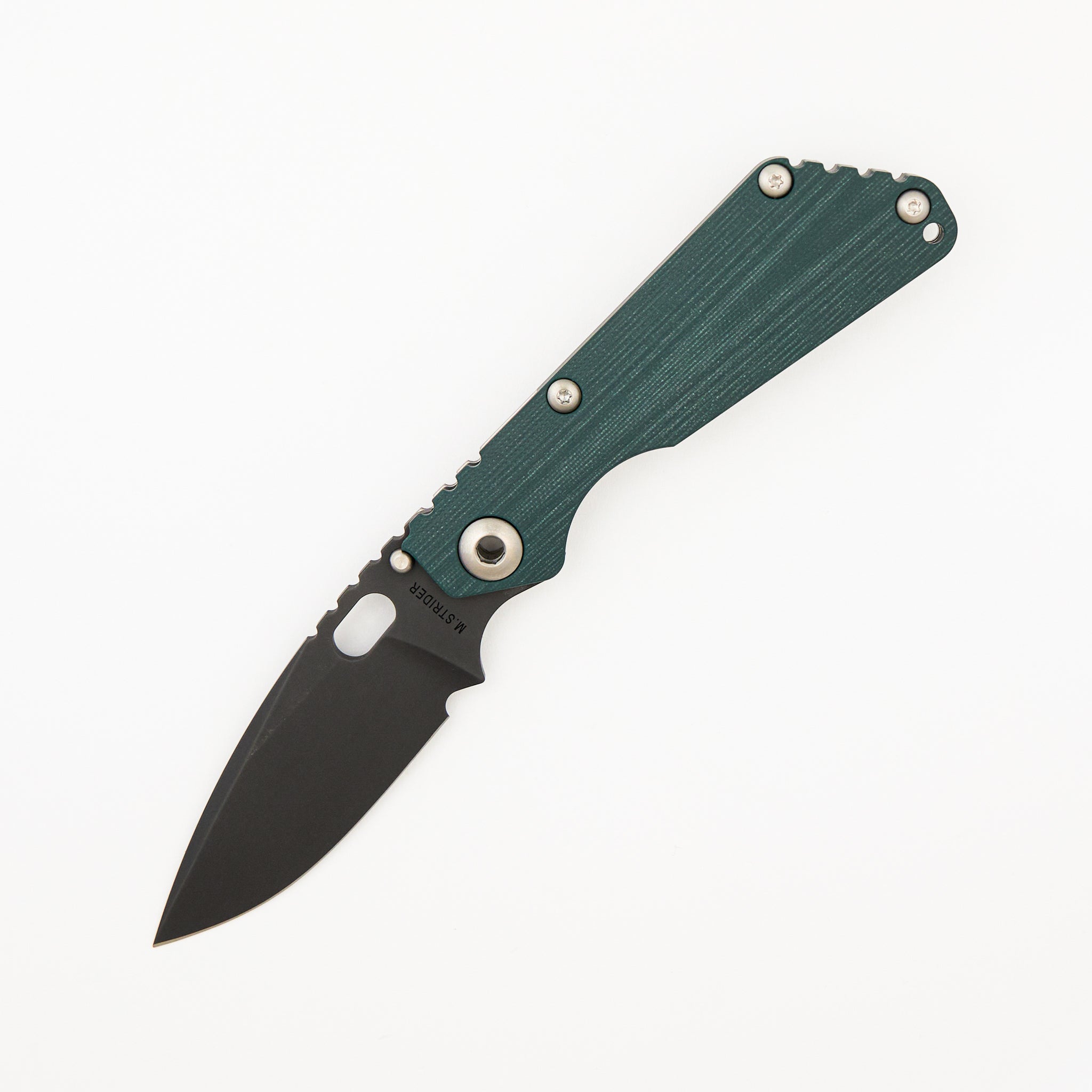 SNG CC - Drop Point 20CV Blade - Titanium/Forest Green G10 Handle