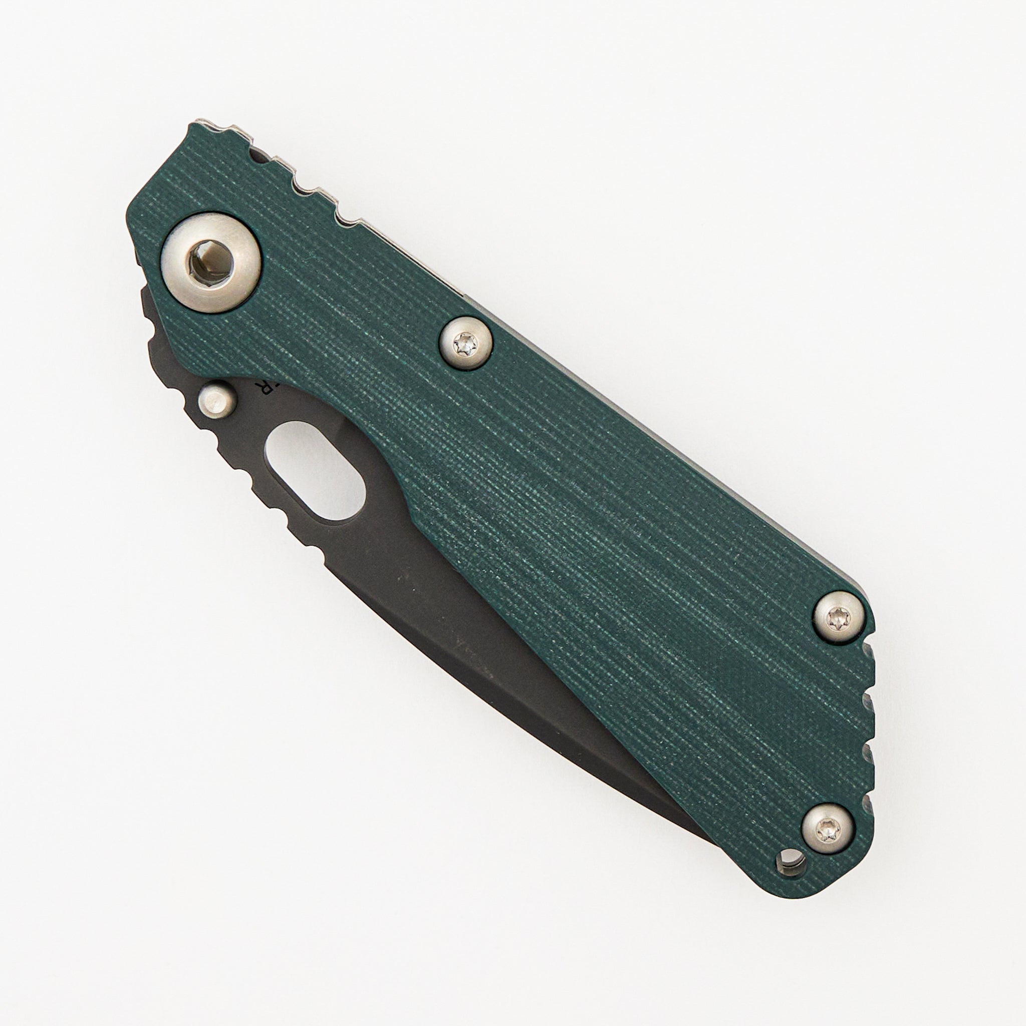 SNG CC - Drop Point 20CV Blade - Titanium/Forest Green G10 Handle