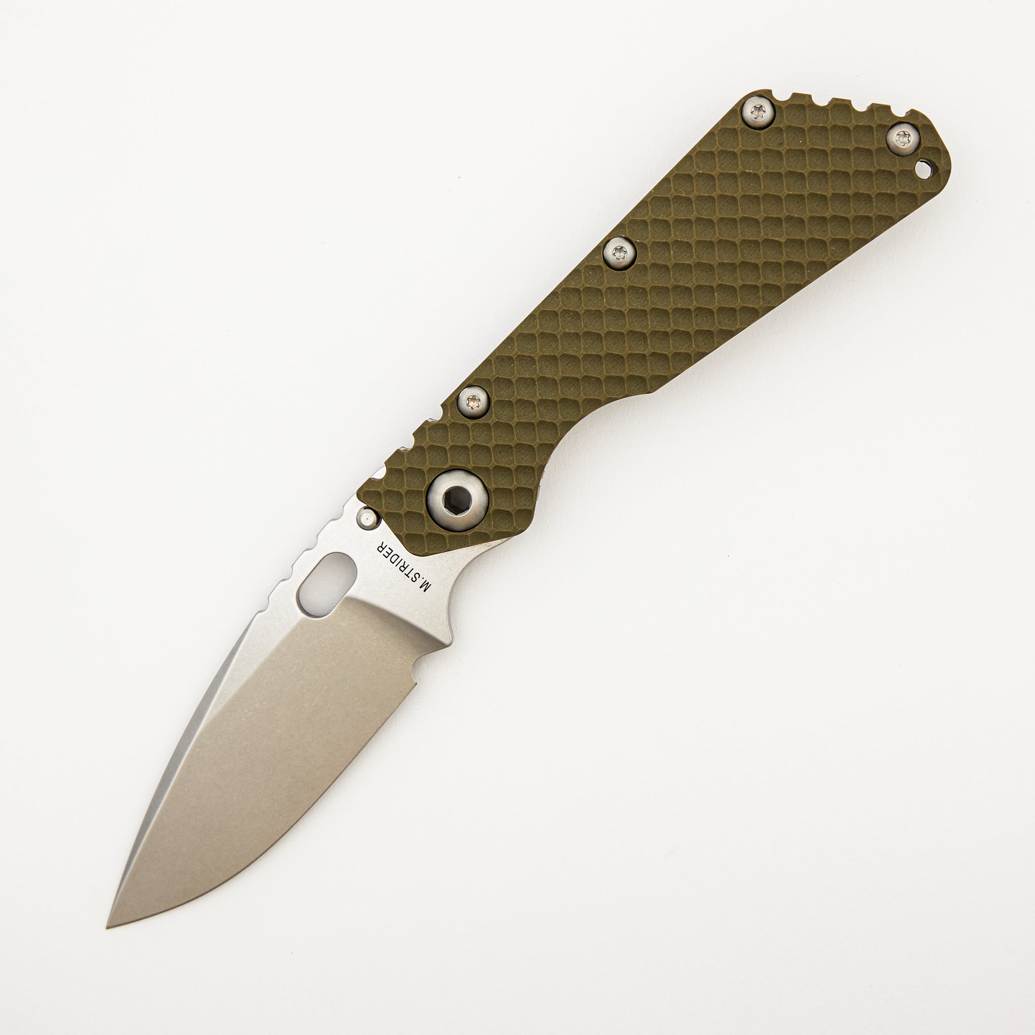 SMF DGG - Titanium/OD Green G10 Handle - Drop Point MagnaCut Blade