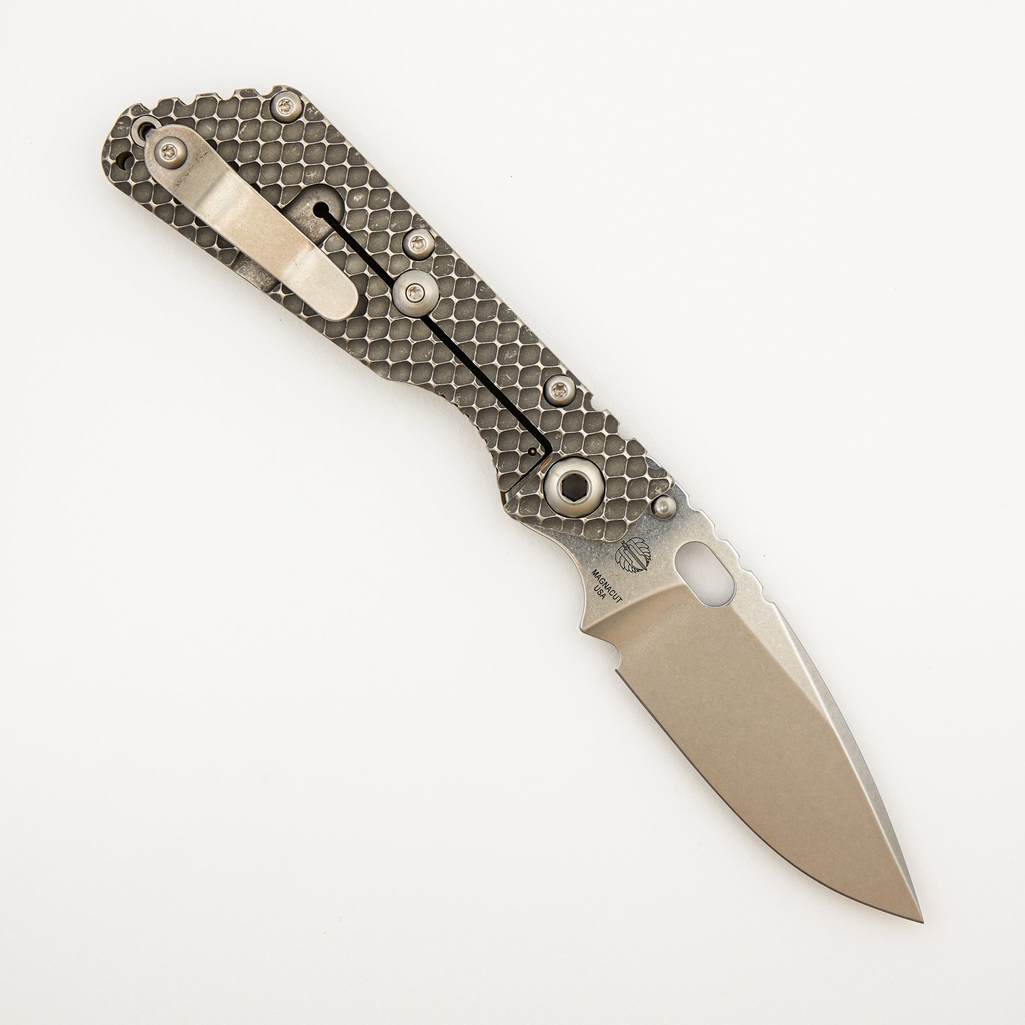 SMF DGG - Titanium/OD Green G10 Handle - Drop Point MagnaCut Blade