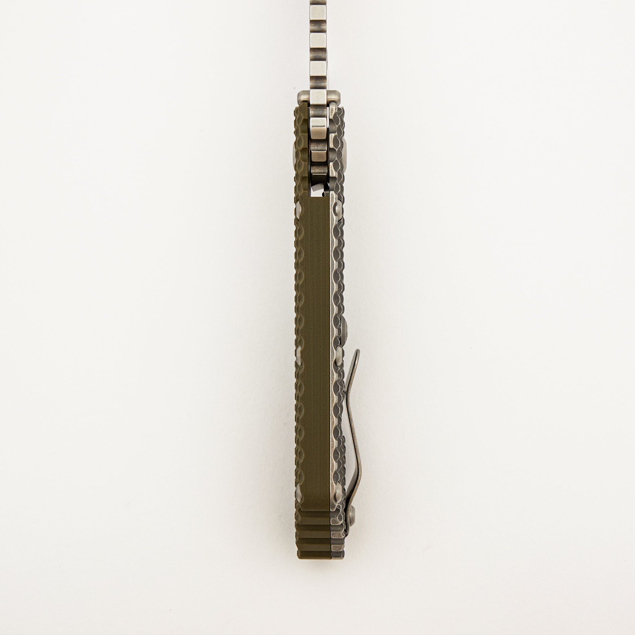 SMF DGG - Titanium/OD Green G10 Handle - Drop Point MagnaCut Blade