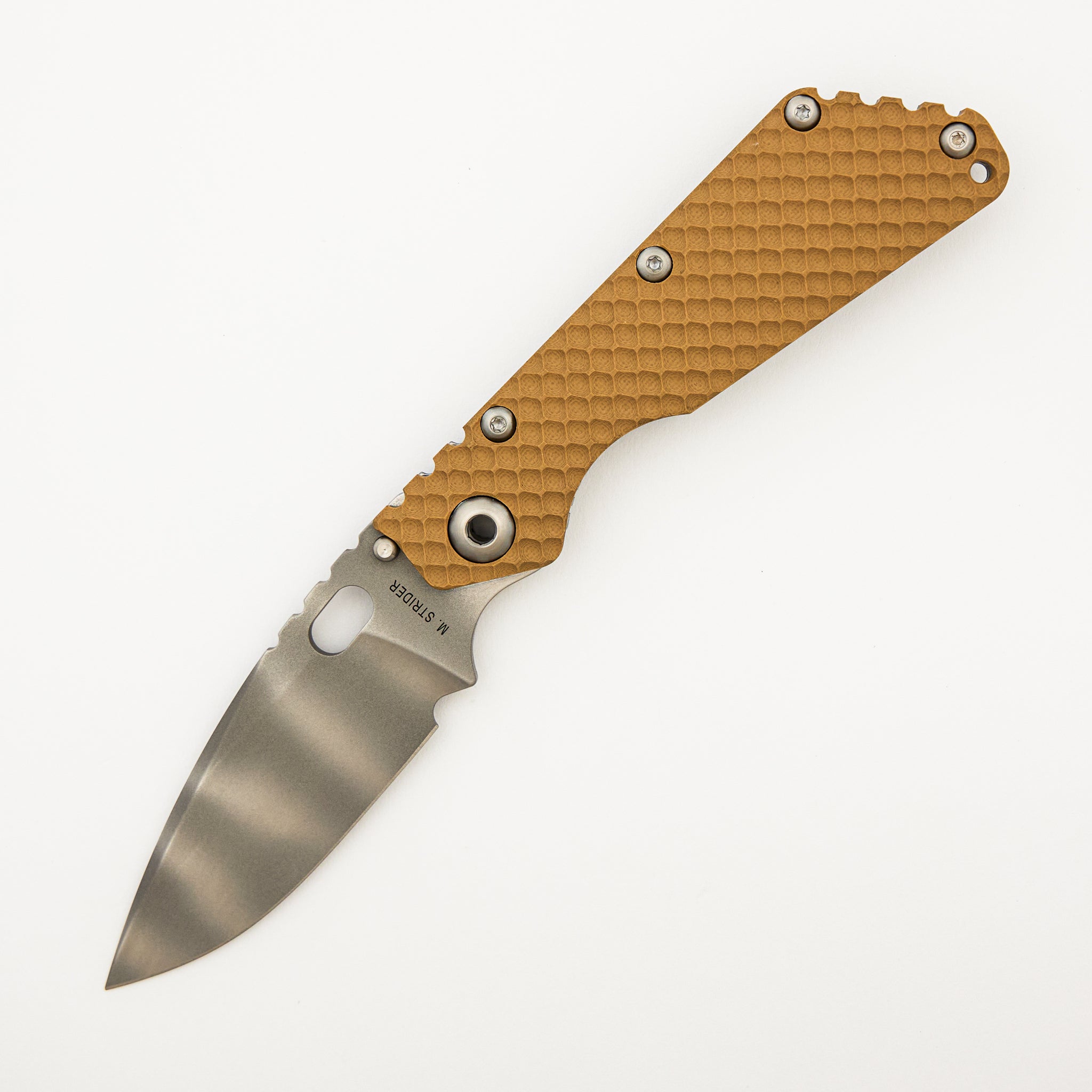 SMF DGG - Titanium/Coyote Tan G10 Handle - Drop Point MagnaCut Blade