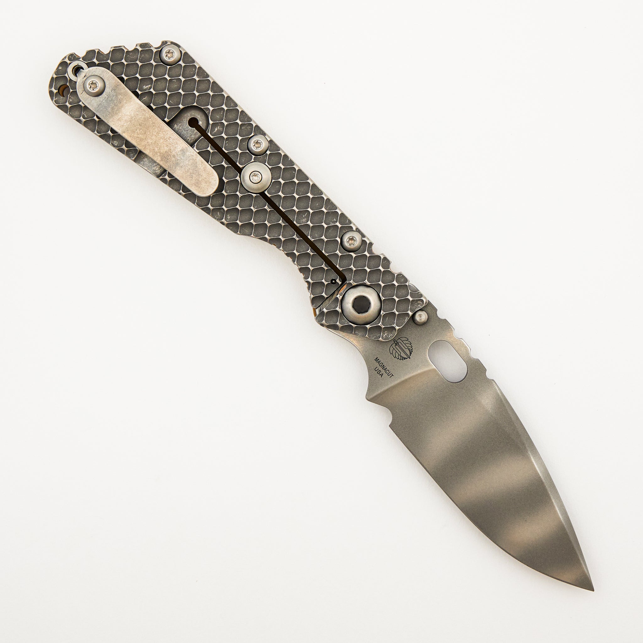 SMF DGG - Titanium/Coyote Tan G10 Handle - Drop Point MagnaCut Blade