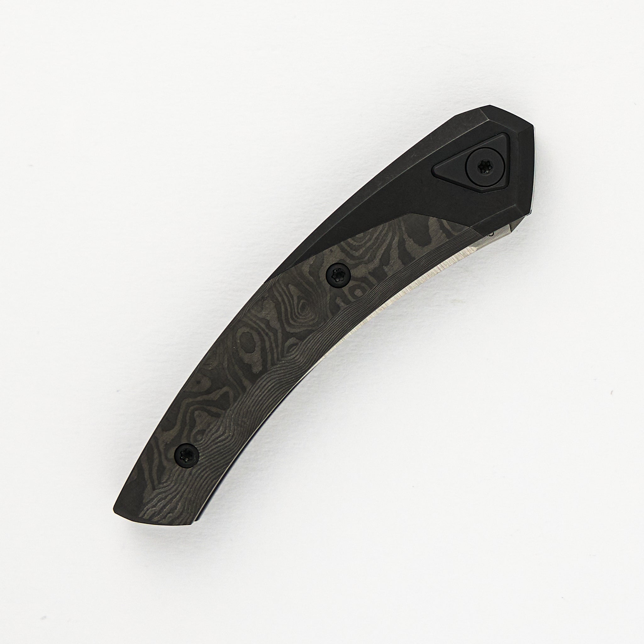 Suprlativ Knives Piranha - Titanium Black PVD/Black Dunes FC M4/Belt Satin
