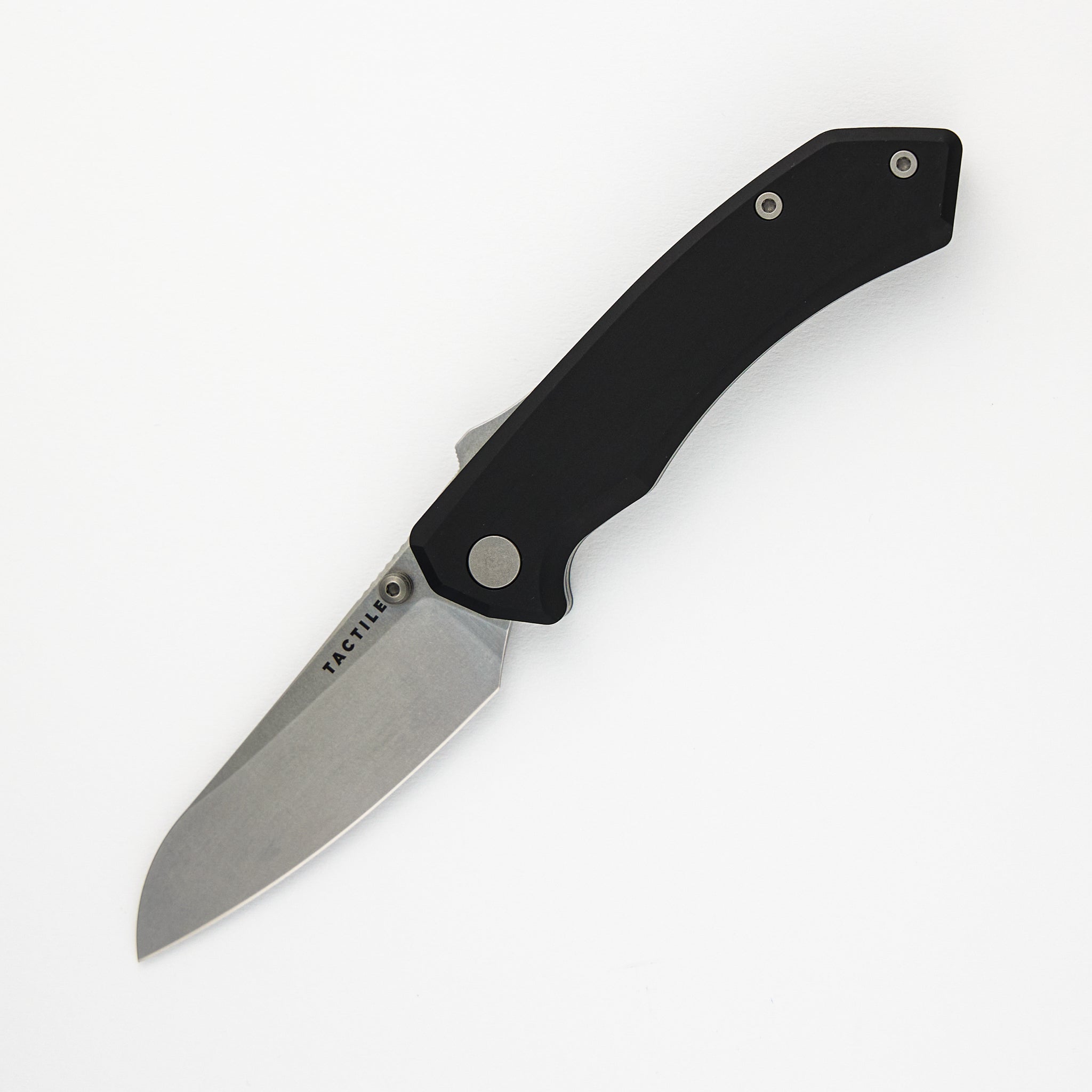 Tactile Knife Company Chupacabra - MagnaCut - Tumbled - Black Aluminum