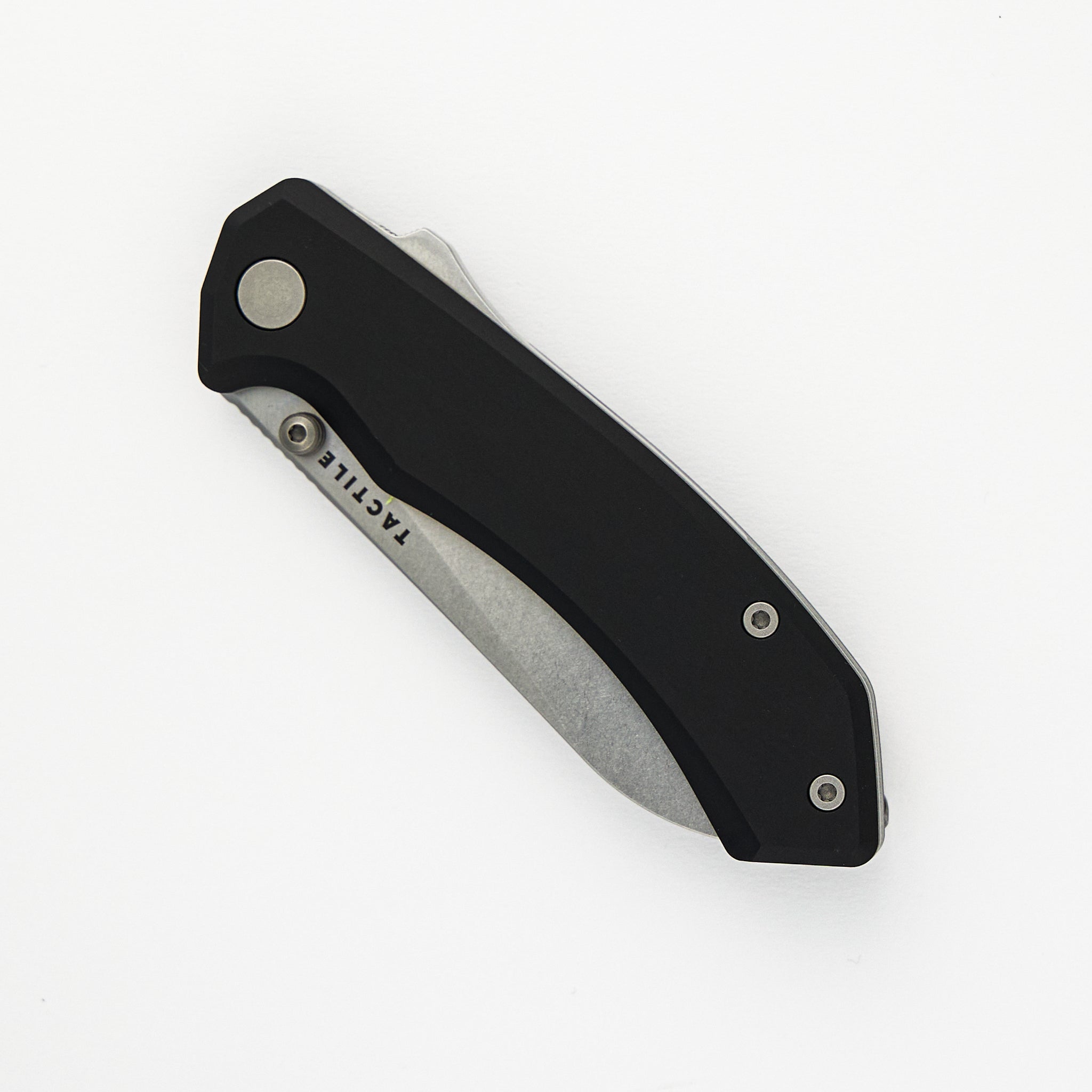 Tactile Knife Company Chupacabra - MagnaCut - Tumbled - Black Aluminum