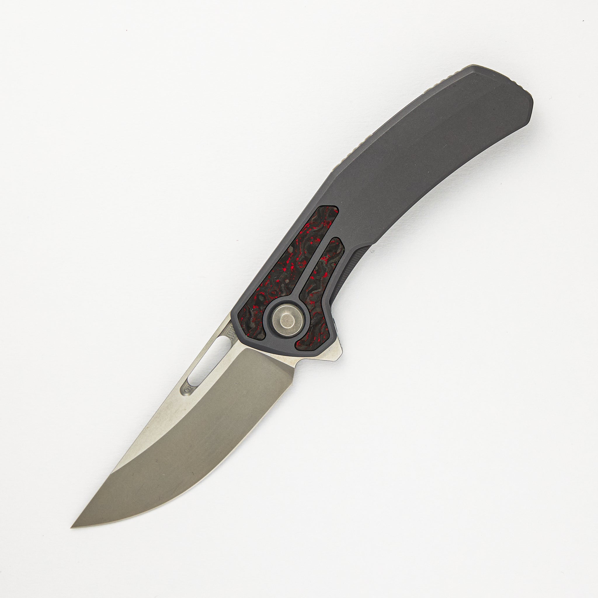 Tactile Knife Company Archer - Titanium/Red TechnoCarbo Handle - MagnaCut Blade