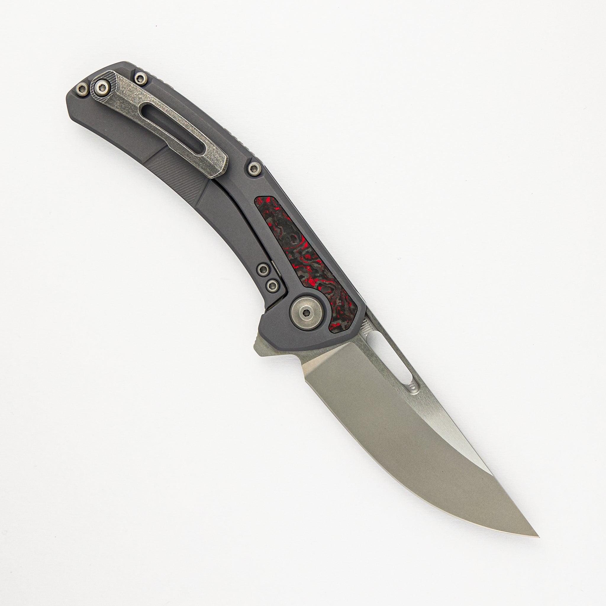 Tactile Knife Company Archer - Titanium/Red TechnoCarbo Handle - MagnaCut Blade