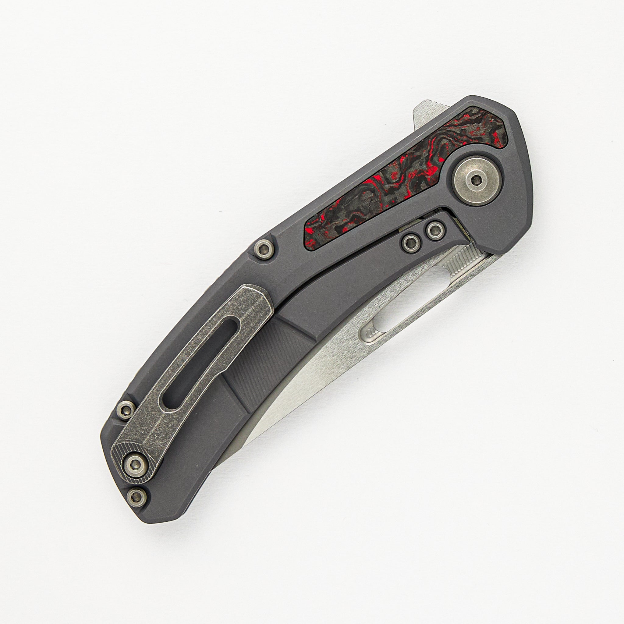 Tactile Knife Company Archer - Titanium/Red TechnoCarbo Handle - MagnaCut Blade