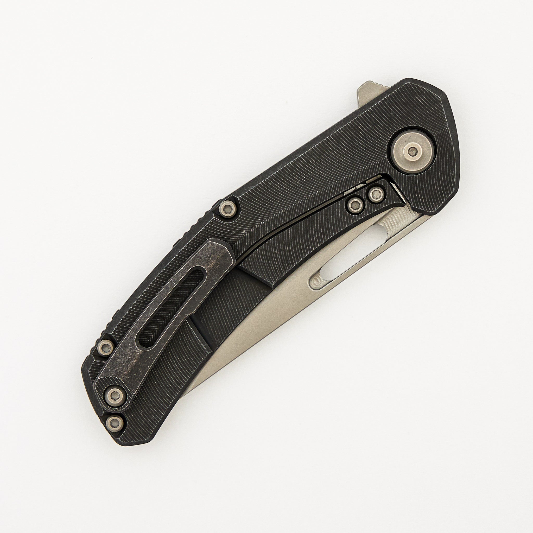 Archer - Feathered/Blackwashed Titanium Handle - MagnaCut Blade