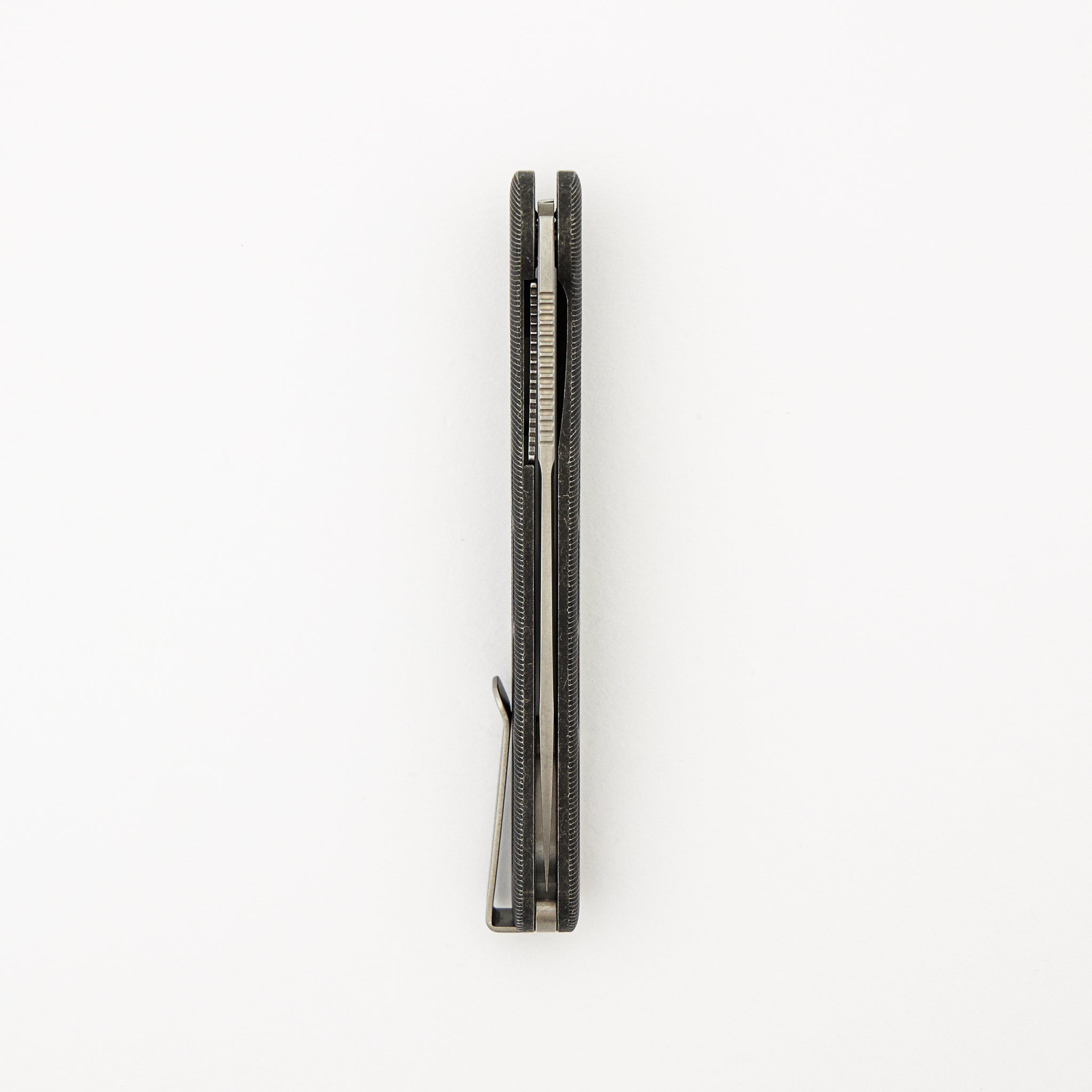 Rockwall Flipper V2 - Skeletonized Blackwash Titanium Handles - MagnaCut Blade