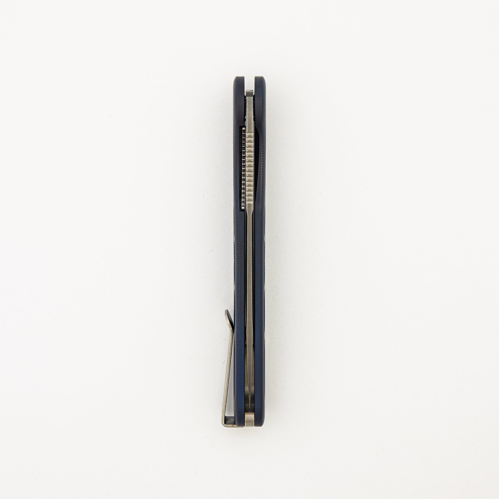 Rockwall Flipper V2 - Skeletonized Blue Ano Titanium Handles - MagnaCut Blade