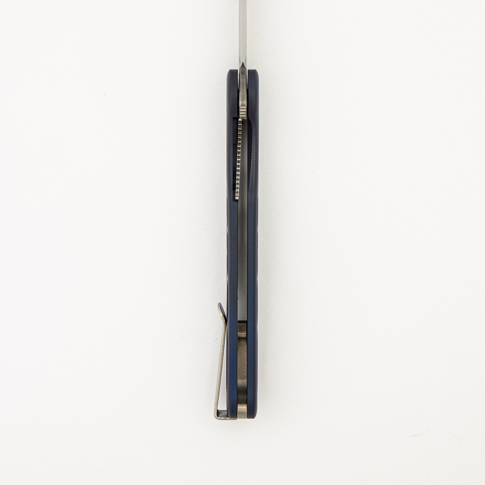 Rockwall Flipper V2 - Skeletonized Blue Ano Titanium Handles - MagnaCut Blade