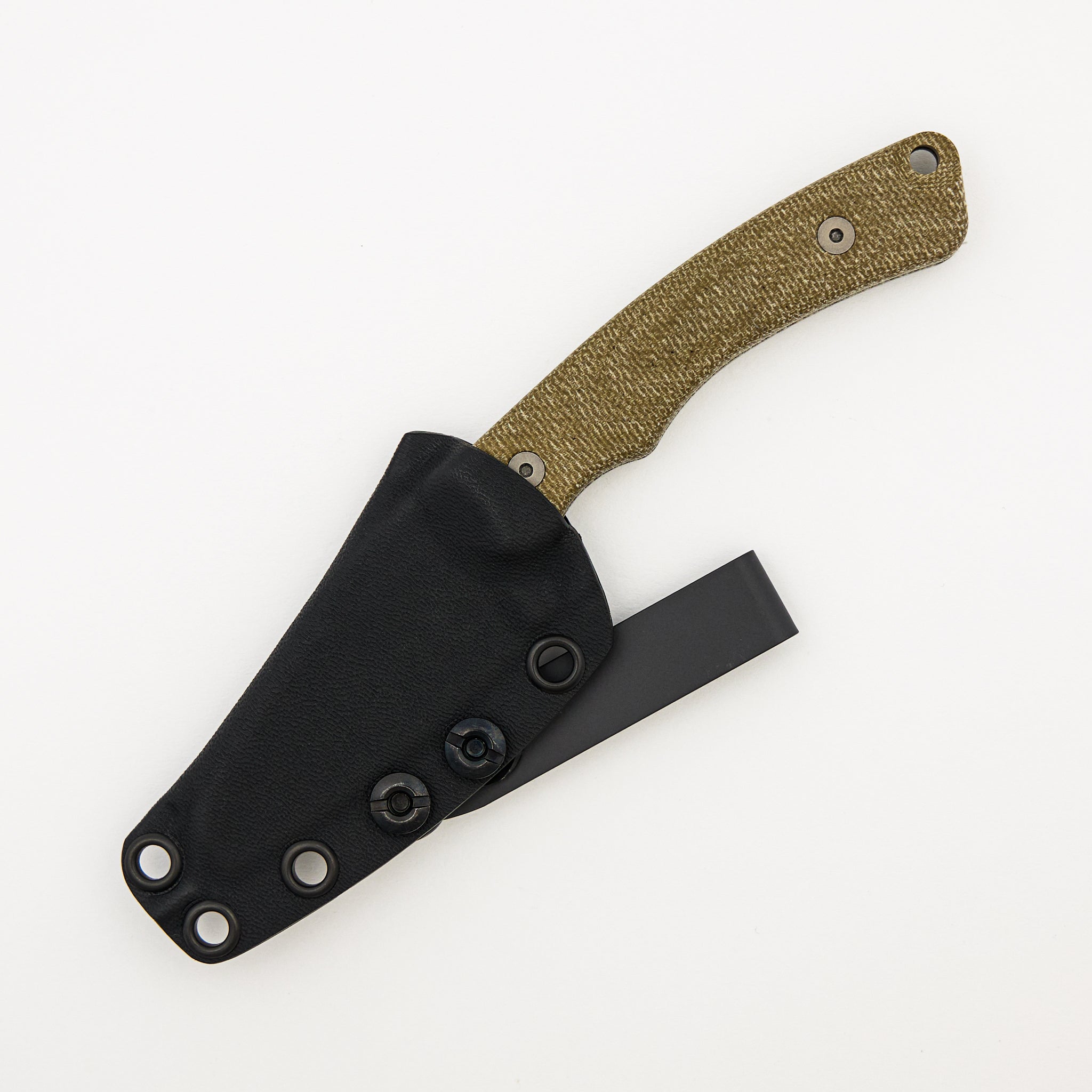 Redhawk - Stonewash MagnaCut Blade - Green Micarta Handle