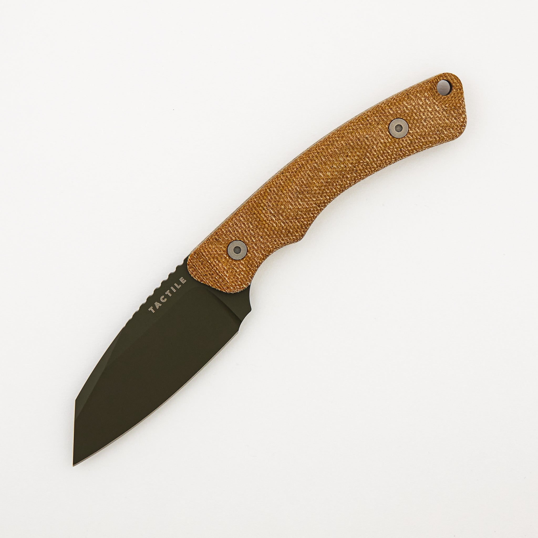 Redhawk - Green MagnaCut Blade - Natural Micarta Handle